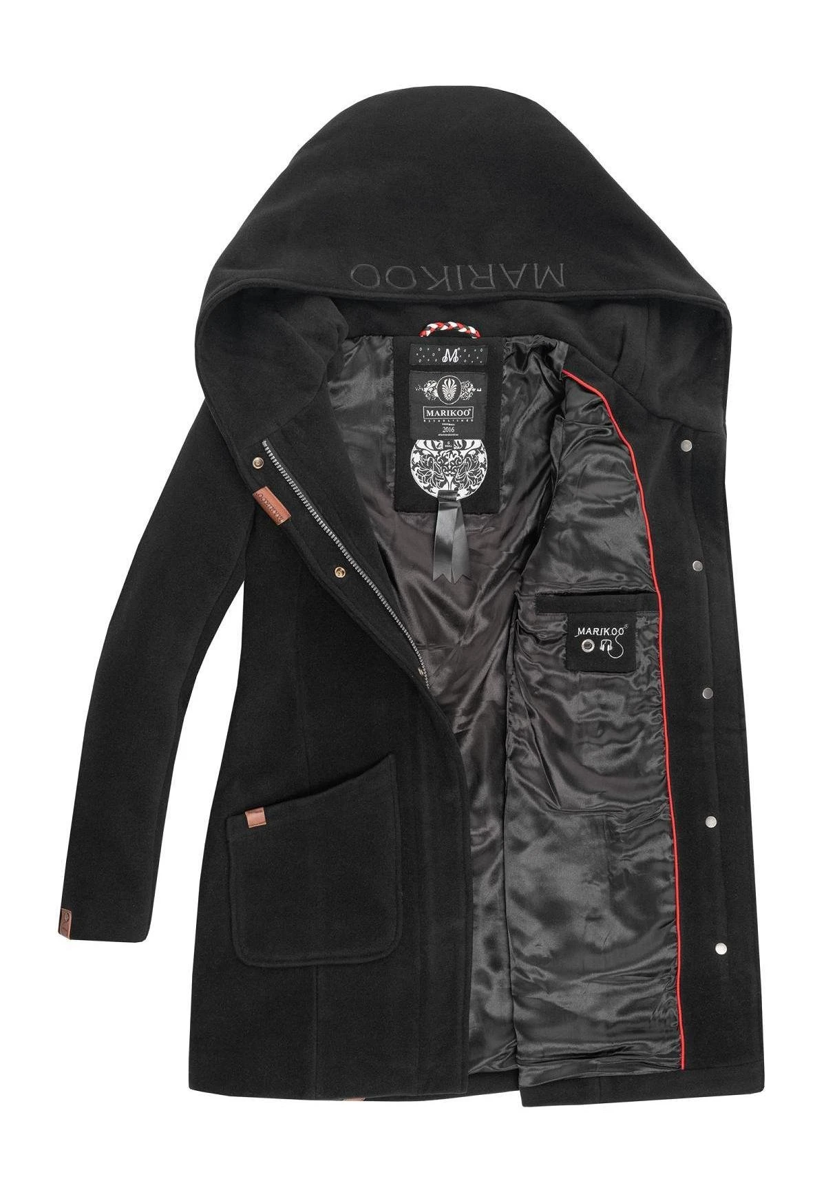 Marikoo Abrigo De Invierno - Schwarz 6 Marikoo Abrigo De Invierno - Schwarz - Imagen 6