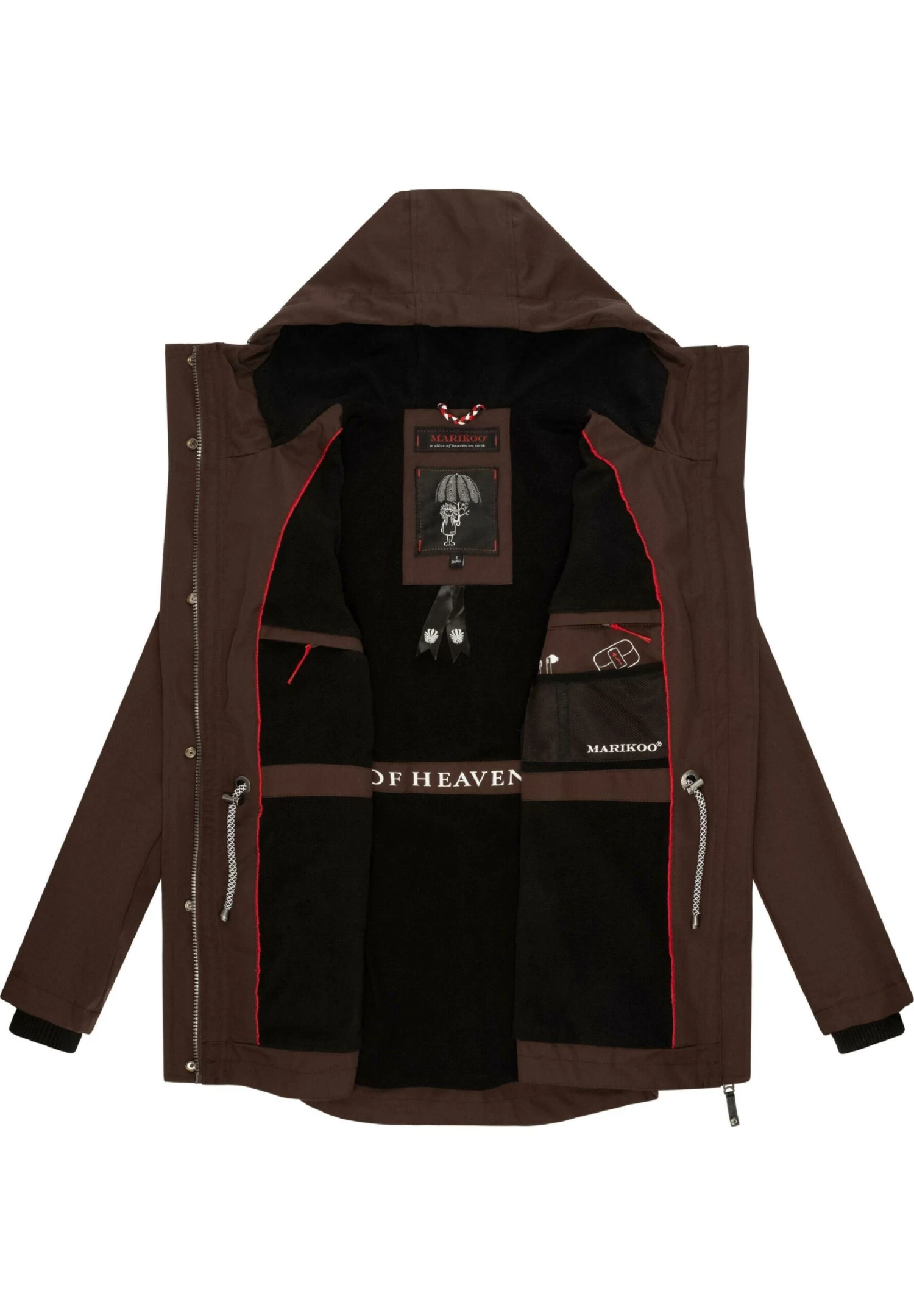 Marikoo Babetaa- Parka - Dark Choco 4 Marikoo Babetaa- Parka - Dark Choco - Imagen 4