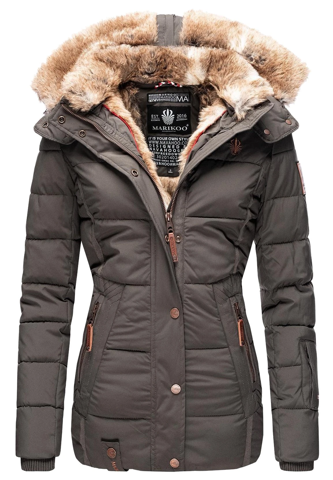 Marikoo Nekoo - Chaqueta De Invierno - Dark Grey 1 Marikoo Nekoo - Chaqueta De Invierno - Dark Grey