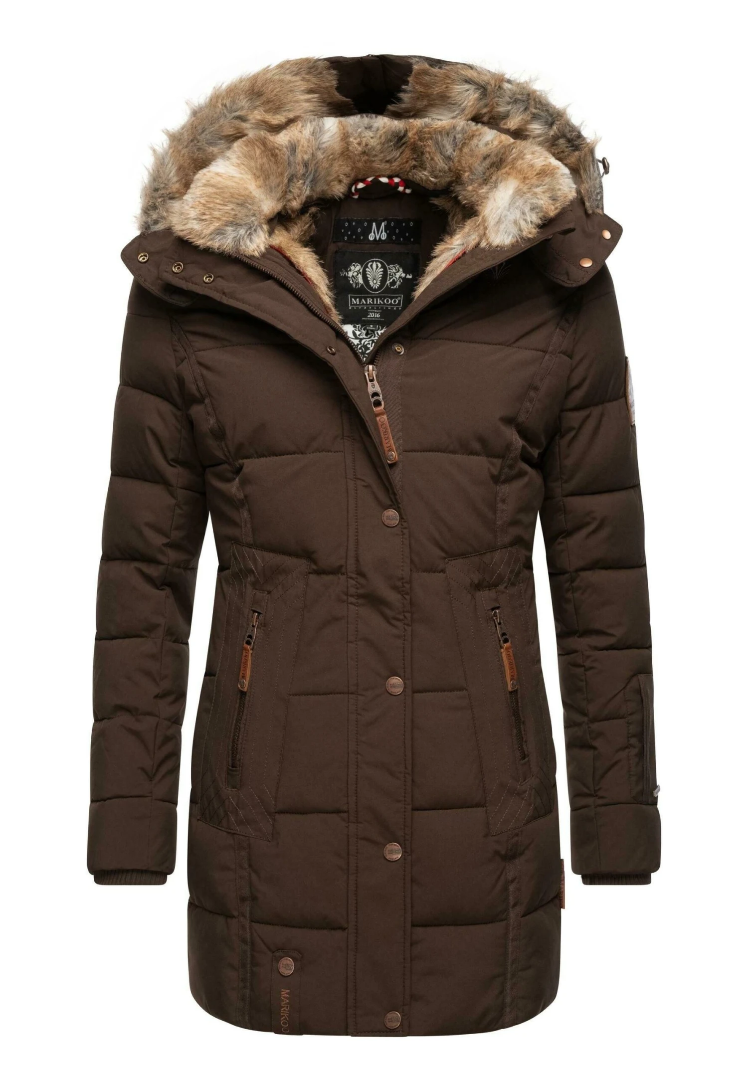 Marikoo Lieblings - Abrigo De Invierno - Dark Brown 1 Marikoo Lieblings - Abrigo De Invierno - Dark Brown