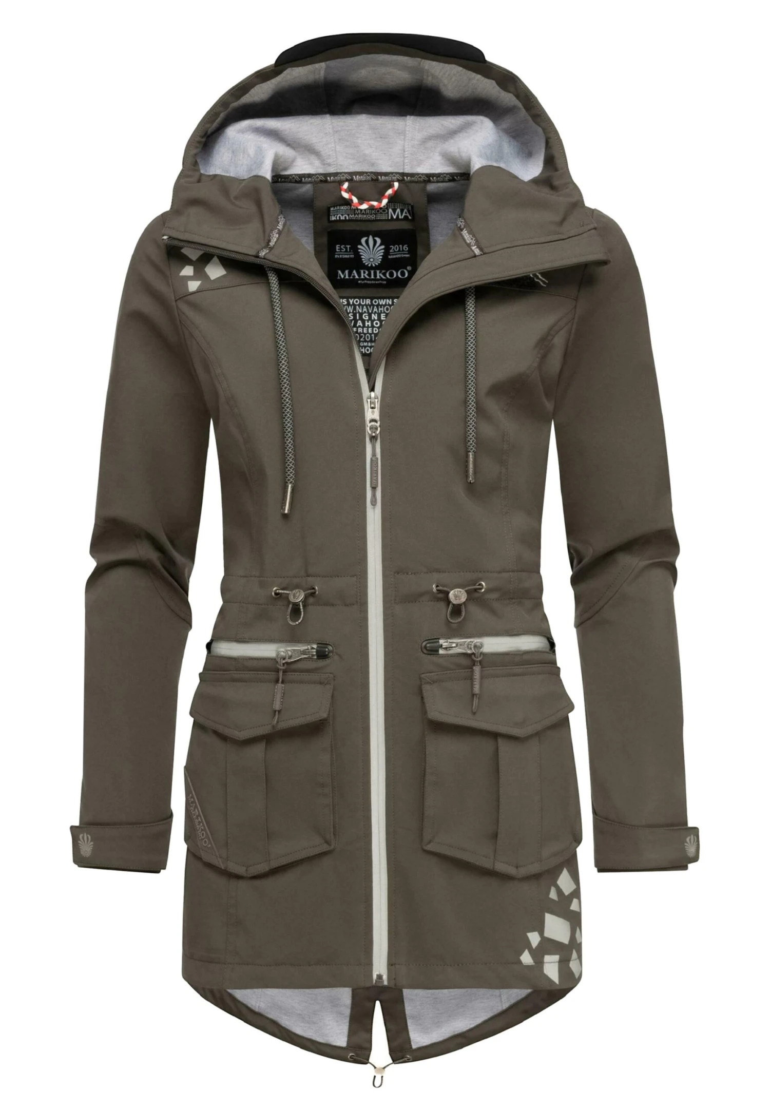 Marikoo Ulissaa - Impermeable - Dark Grey 5 Marikoo Ulissaa - Impermeable - Dark Grey - Imagen 5