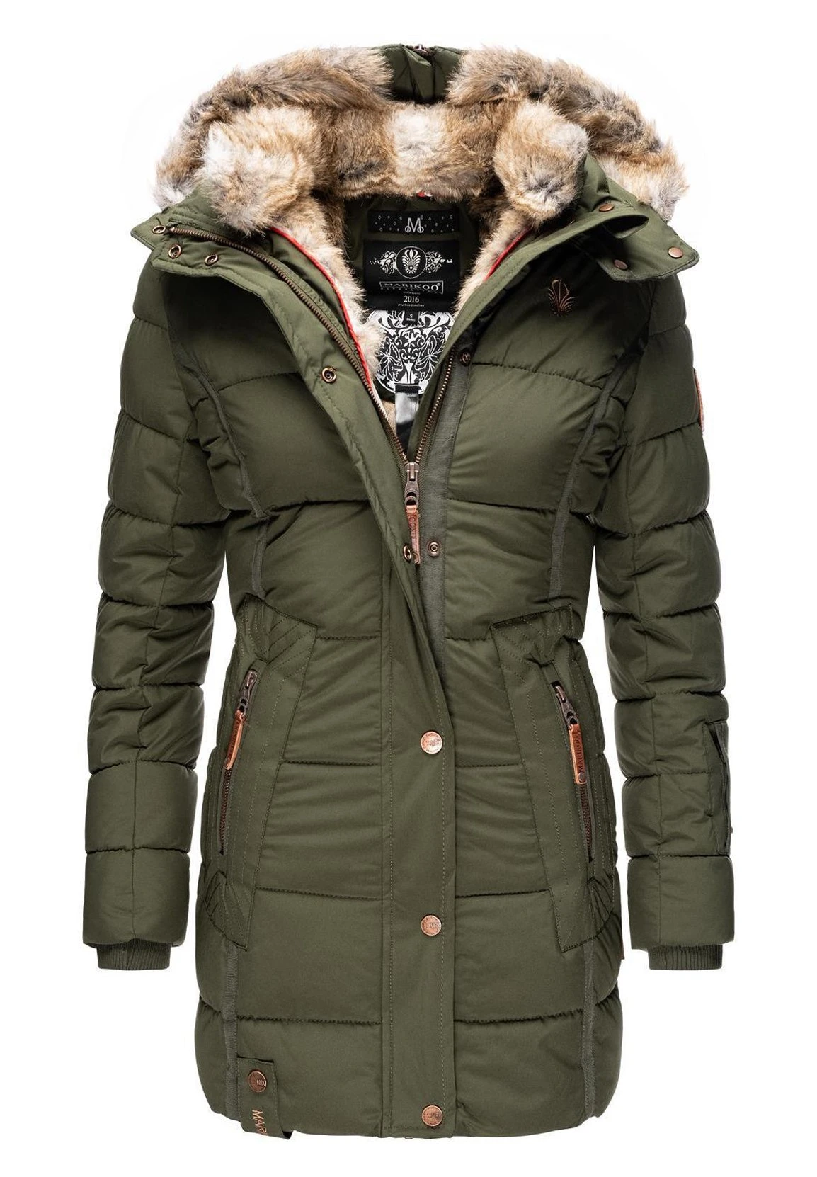 Marikoo Lieblings - Abrigo De Invierno - Olive 6 Marikoo Lieblings - Abrigo De Invierno - Olive - Imagen 6