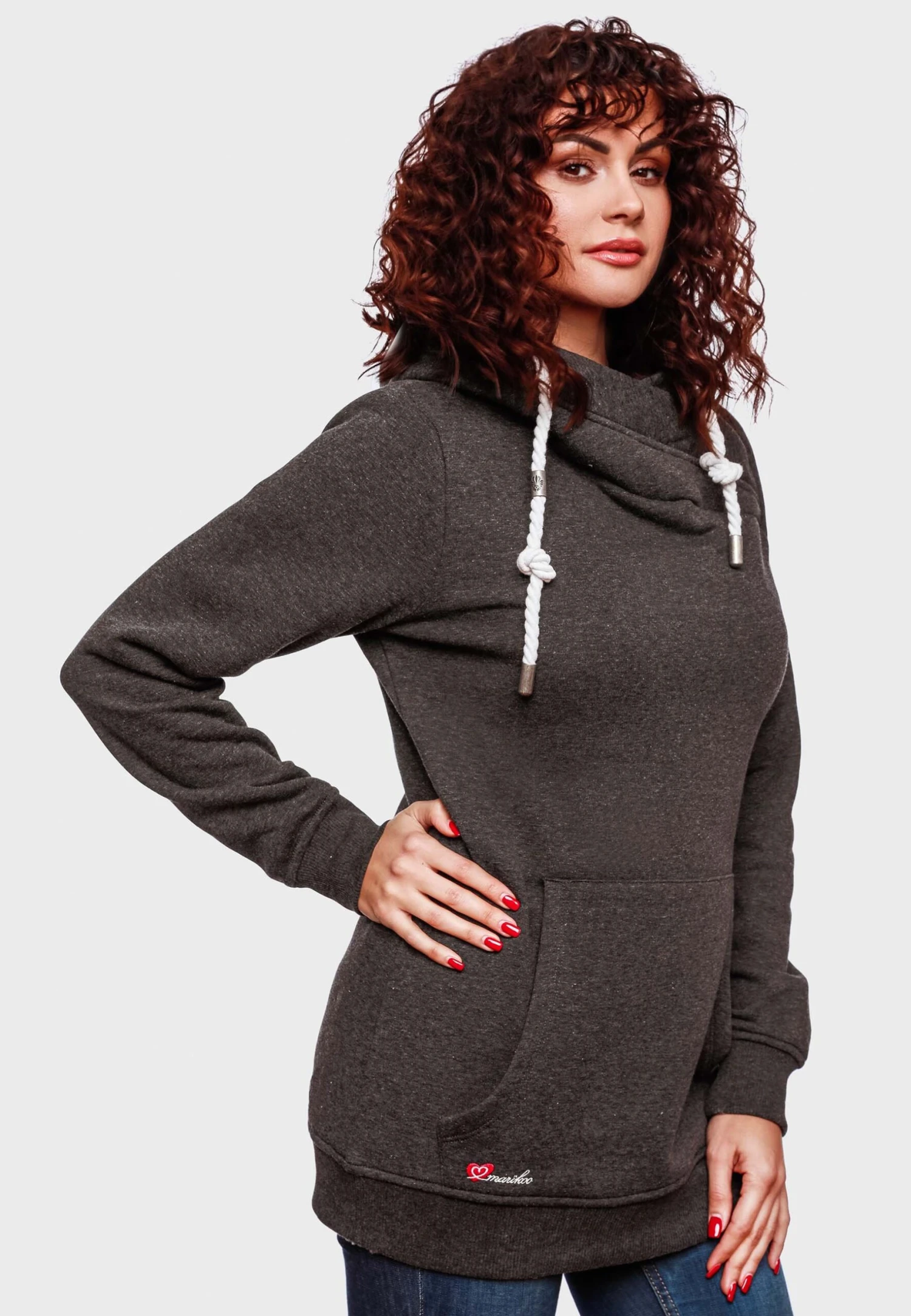 Marikoo Izuyaa - Jersey Con Capucha - Dark Grey Melange 3 Marikoo Izuyaa - Jersey Con Capucha - Dark Grey Melange - Imagen 3