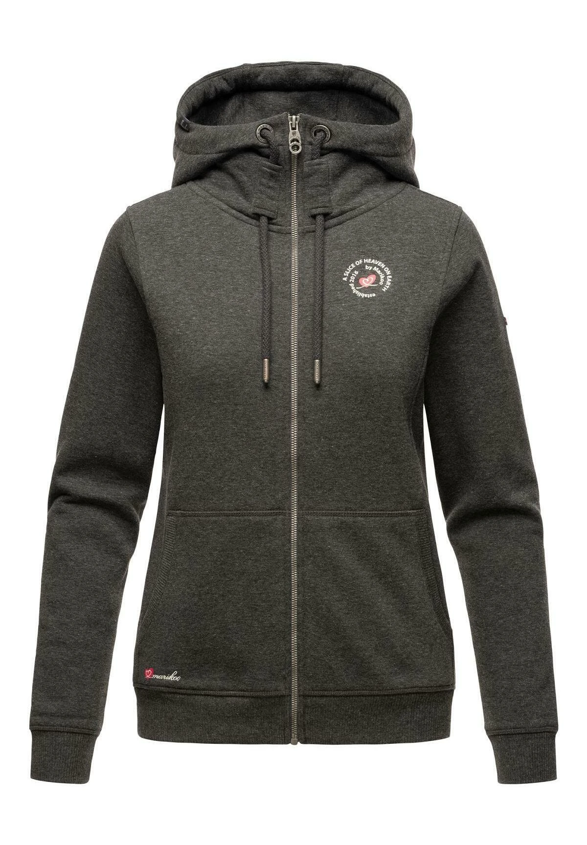 Marikoo Setsunaa - Sudadera Con Cremallera - Darkgreymelange 1 Marikoo Setsunaa - Sudadera Con Cremallera - Darkgreymelange