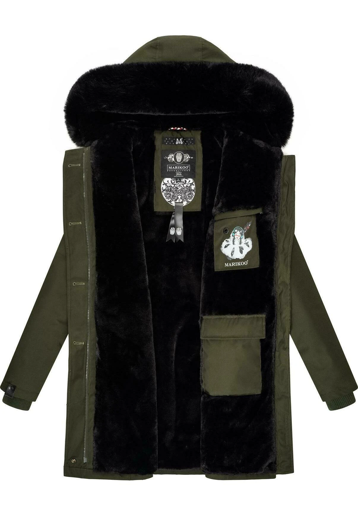 Marikoo Karambaa - Abrigo De Invierno - Olive 2 Marikoo Karambaa - Abrigo De Invierno - Olive - Imagen 2