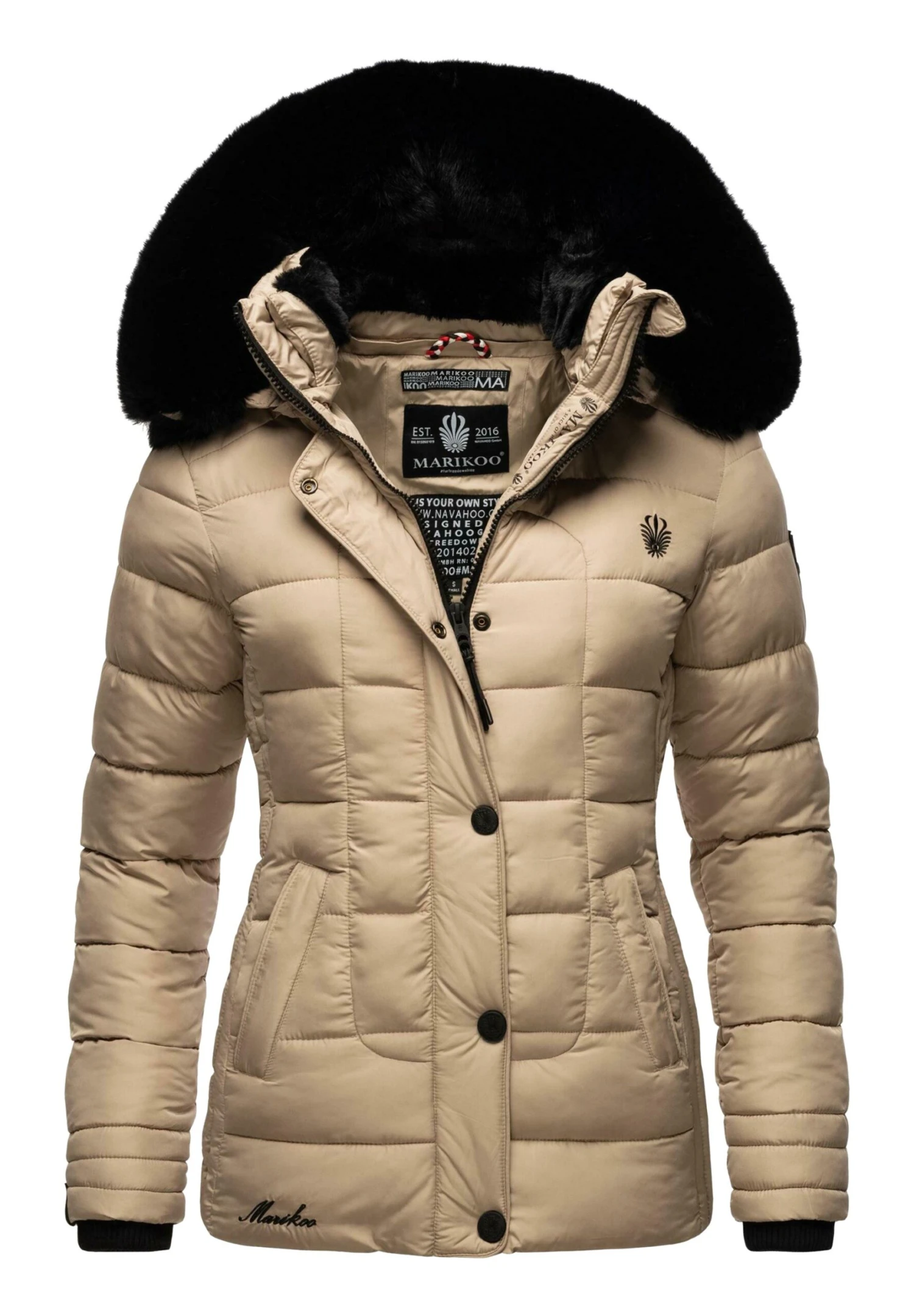Marikoo Qesraa - Chaqueta De Invierno - Taupe 1 Marikoo Qesraa - Chaqueta De Invierno - Taupe