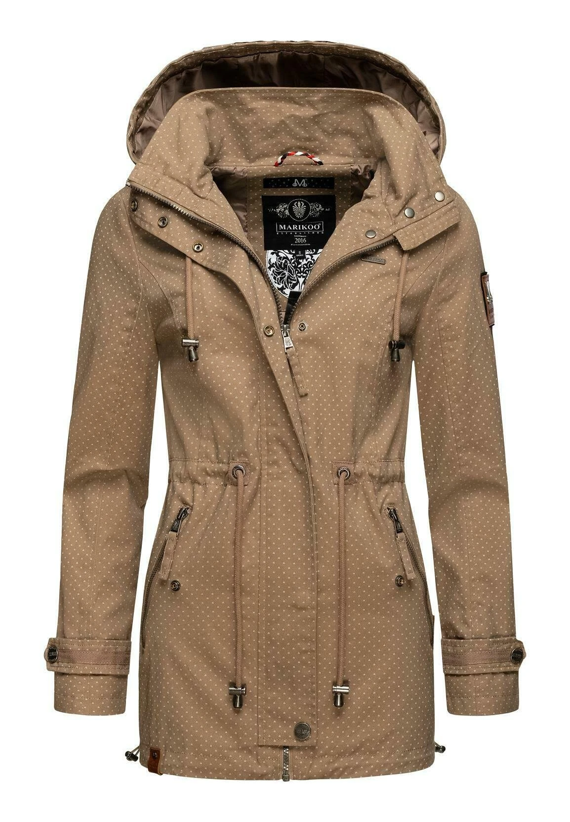 Marikoo Nyokoo - Parka - Taupe Dots 1 Marikoo Nyokoo - Parka - Taupe Dots