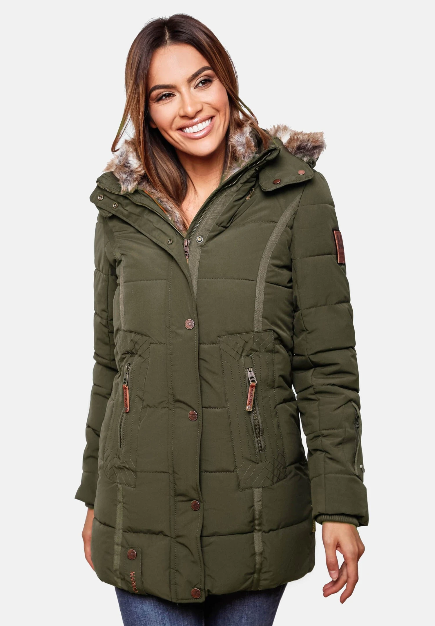 Marikoo Lieblings - Abrigo De Invierno - Olive 1 Marikoo Lieblings - Abrigo De Invierno - Olive