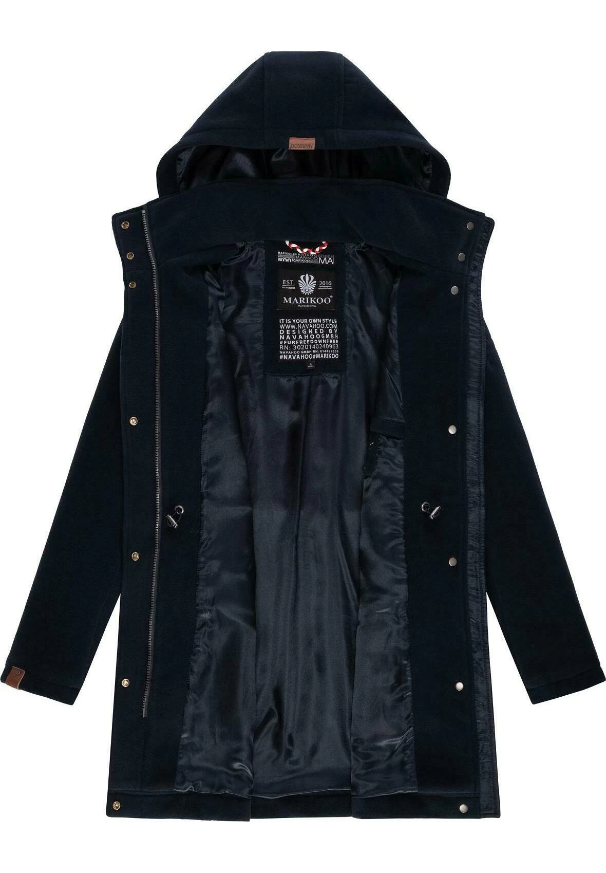 Marikoo Leilaniaa - Abrigo De Invierno - Dark Blue 4 Marikoo Leilaniaa - Abrigo De Invierno - Dark Blue - Imagen 4