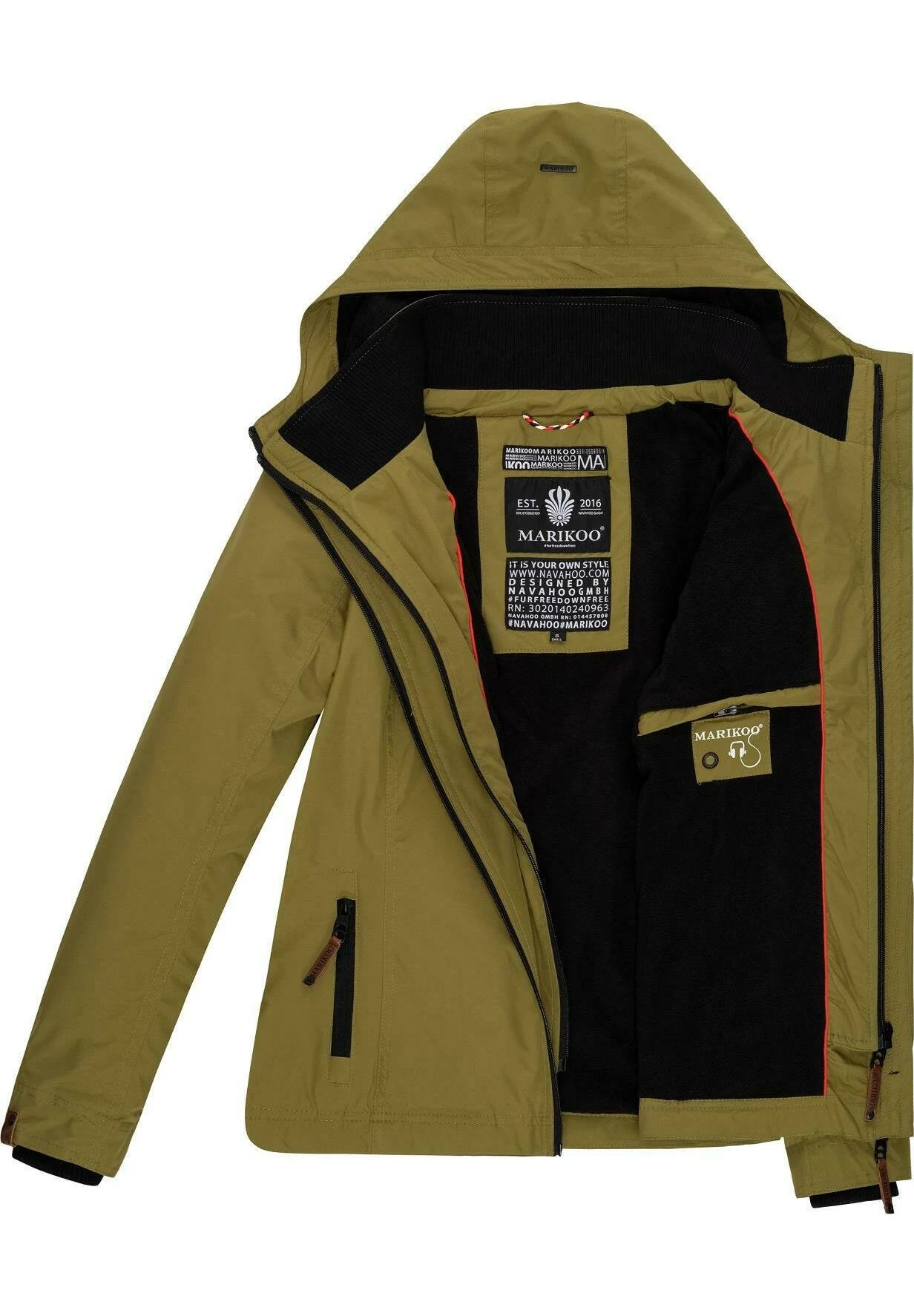 Marikoo Erdbeere - Chaqueta Outdoor - Moss Green 4 Marikoo Erdbeere - Chaqueta Outdoor - Moss Green - Imagen 4