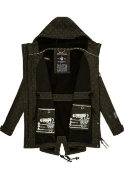 Marikoo Zimtzicke - Parka - Dark Olive W Print 7 Marikoo Zimtzicke - Parka - Dark Olive W Print -Marikoo 38c76e6ee23d40f989cc8a1fd07a7ee2