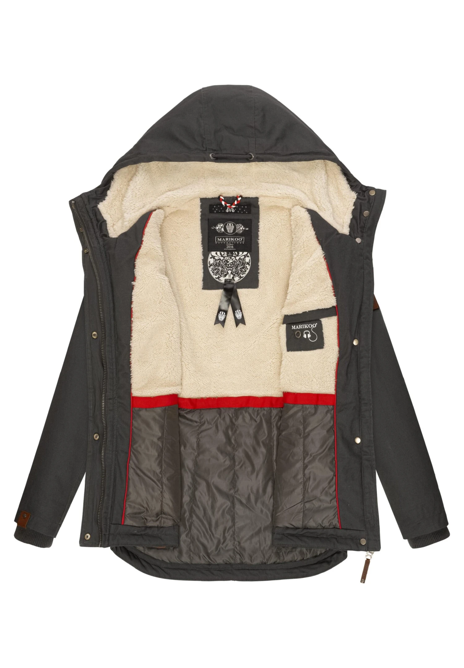 Marikoo Bikoo - Abrigo De Invierno - Grey 4 Marikoo Bikoo - Abrigo De Invierno - Grey - Imagen 4