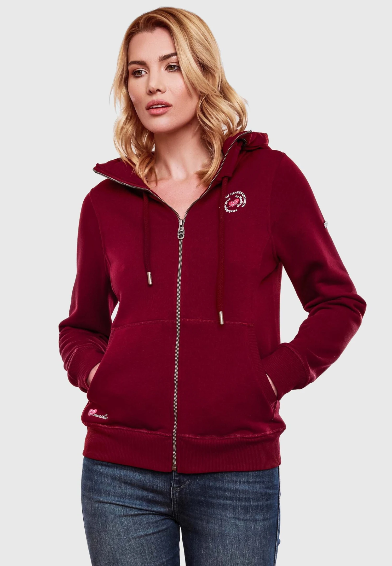 Marikoo Setsunaa - Sudadera Con Cremallera - Bordeaux 1 Marikoo Setsunaa - Sudadera Con Cremallera - Bordeaux