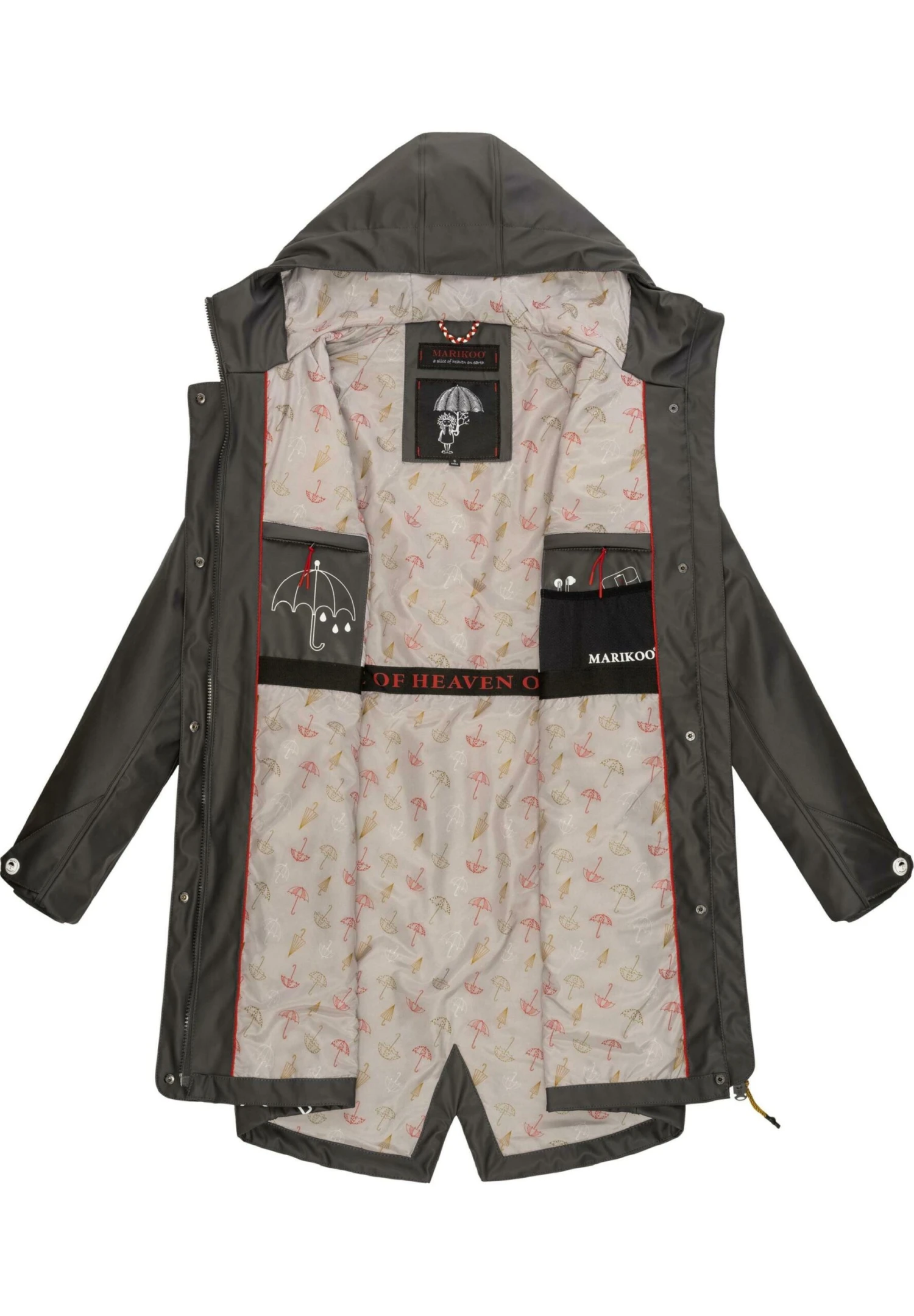 Marikoo Dancing Umbrella - Impermeable - Dark Grey 3 Marikoo Dancing Umbrella - Impermeable - Dark Grey - Imagen 3