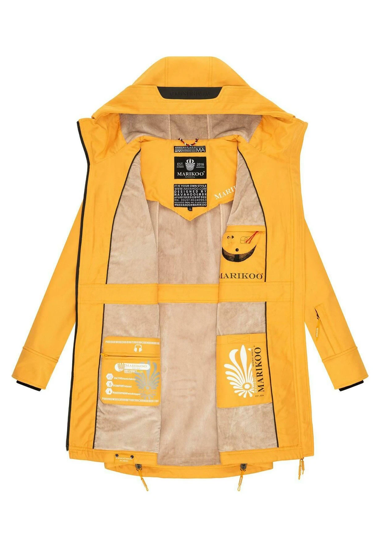 Marikoo Racquelle - Parka - Amber Yellow 9 Marikoo Racquelle - Parka - Amber Yellow - Imagen 9
