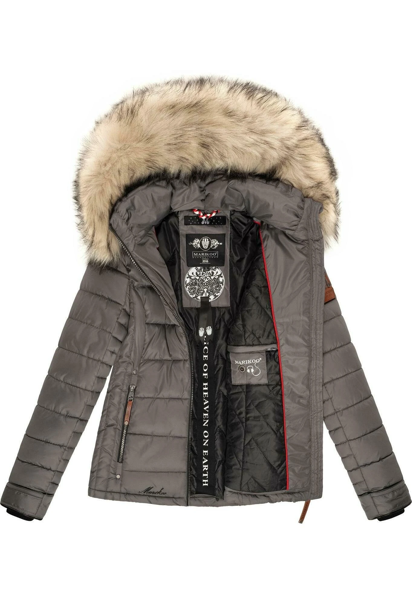 Marikoo Lerikaa - Chaqueta De Invierno - Dark Grey 5 Marikoo Lerikaa - Chaqueta De Invierno - Dark Grey - Imagen 5