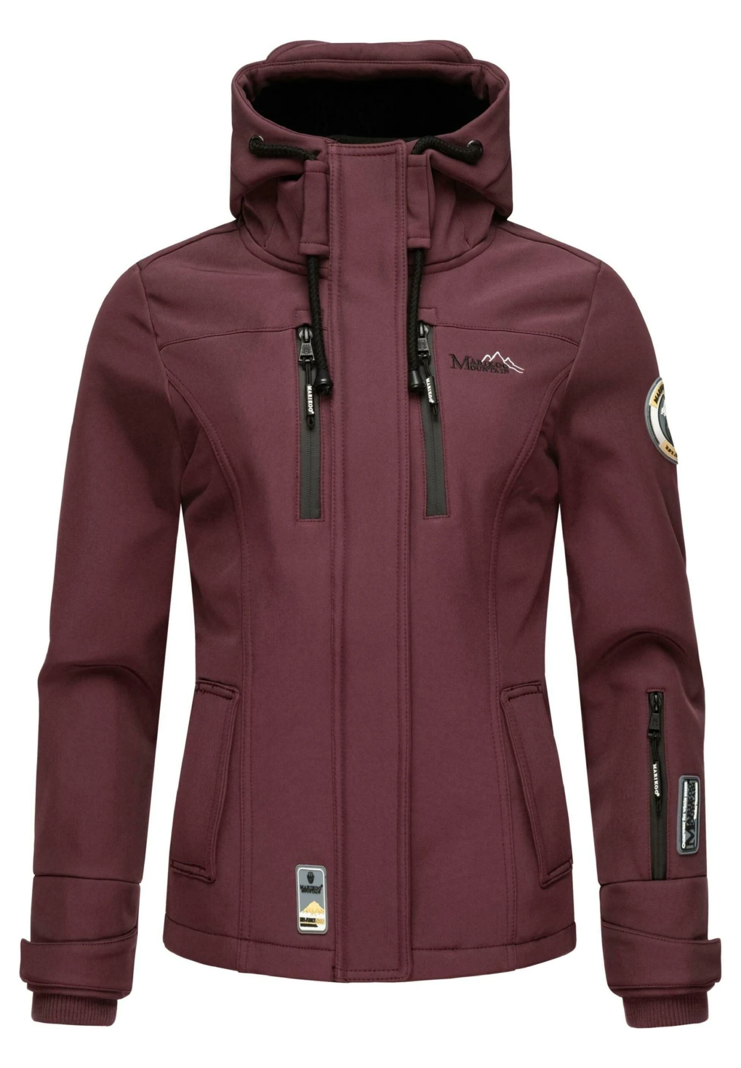 Marikoo Funktions - Chaqueta Outdoor - Dark Red Melange 1 Marikoo Funktions - Chaqueta Outdoor - Dark Red Melange