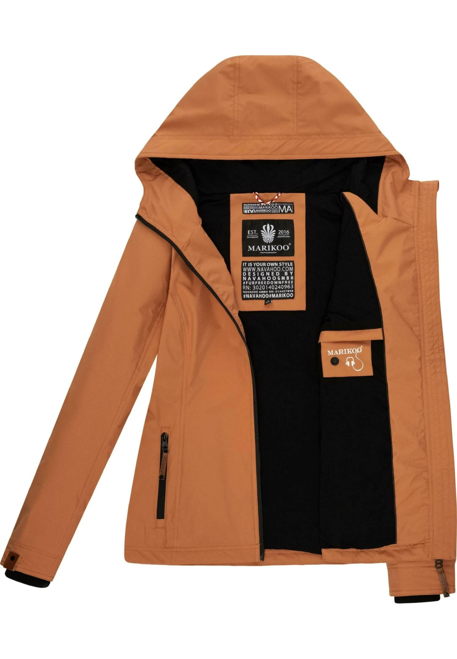 Marikoo Brombeere - Chaqueta Outdoor - Rusty Cinnamon 4 Marikoo Brombeere - Chaqueta Outdoor - Rusty Cinnamon - Imagen 4