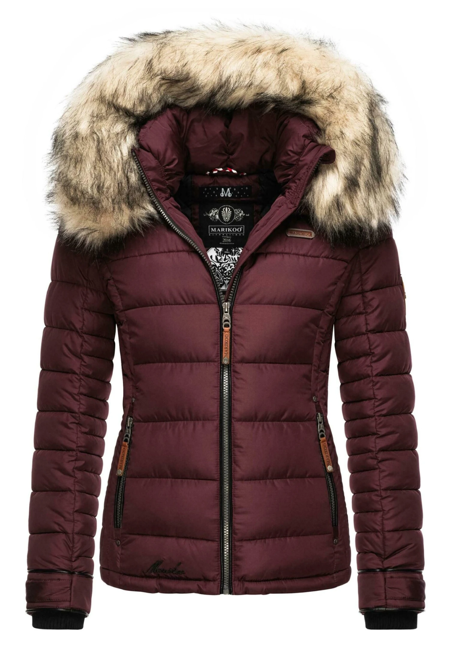 Marikoo Lerikaa - Chaqueta De Invierno - Dark Red Melange 5 Marikoo Lerikaa - Chaqueta De Invierno - Dark Red Melange - Imagen 5