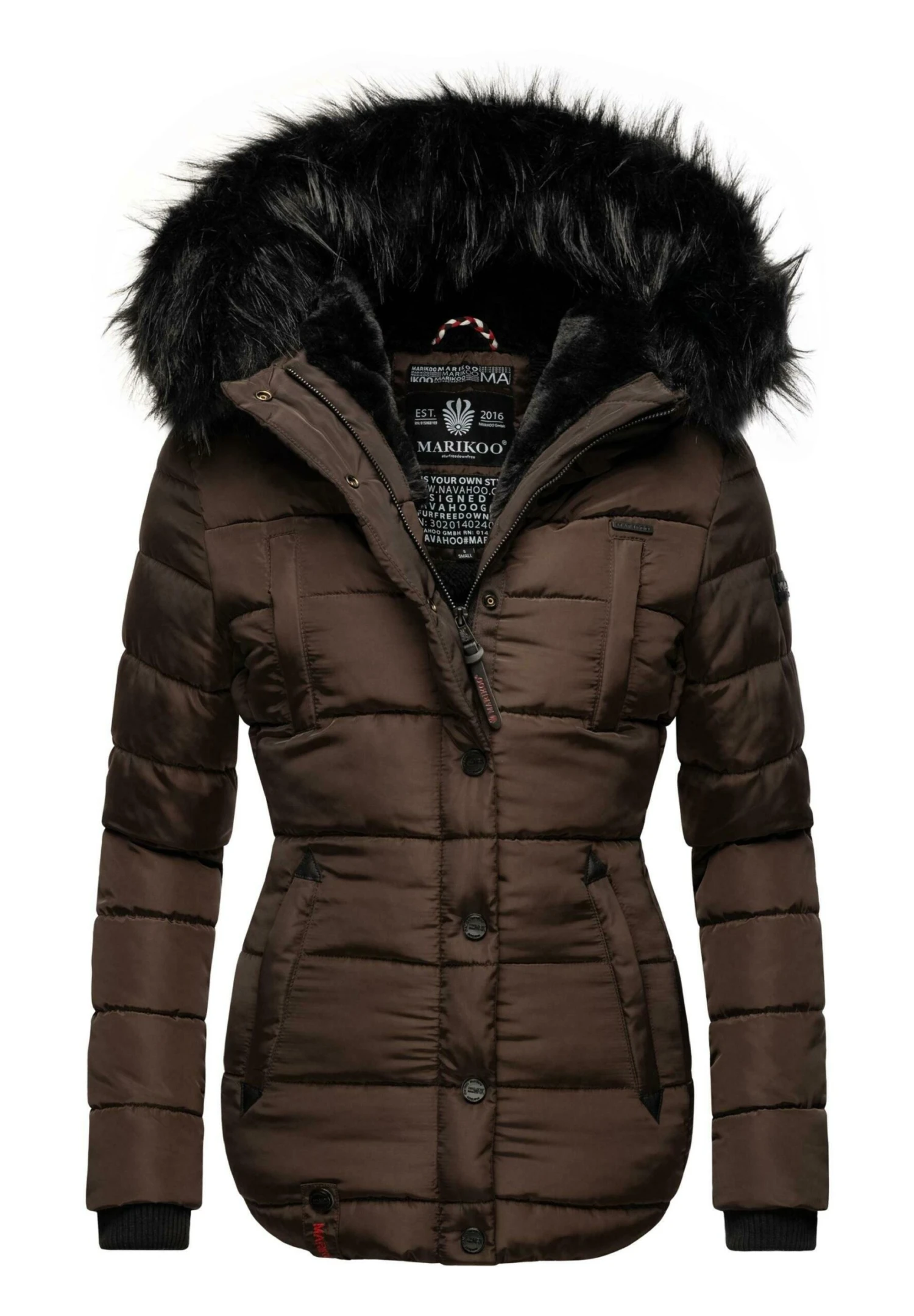 Marikoo Lotusblüte - Chaqueta De Invierno - Dark Choco 1 Marikoo Lotusblüte - Chaqueta De Invierno - Dark Choco