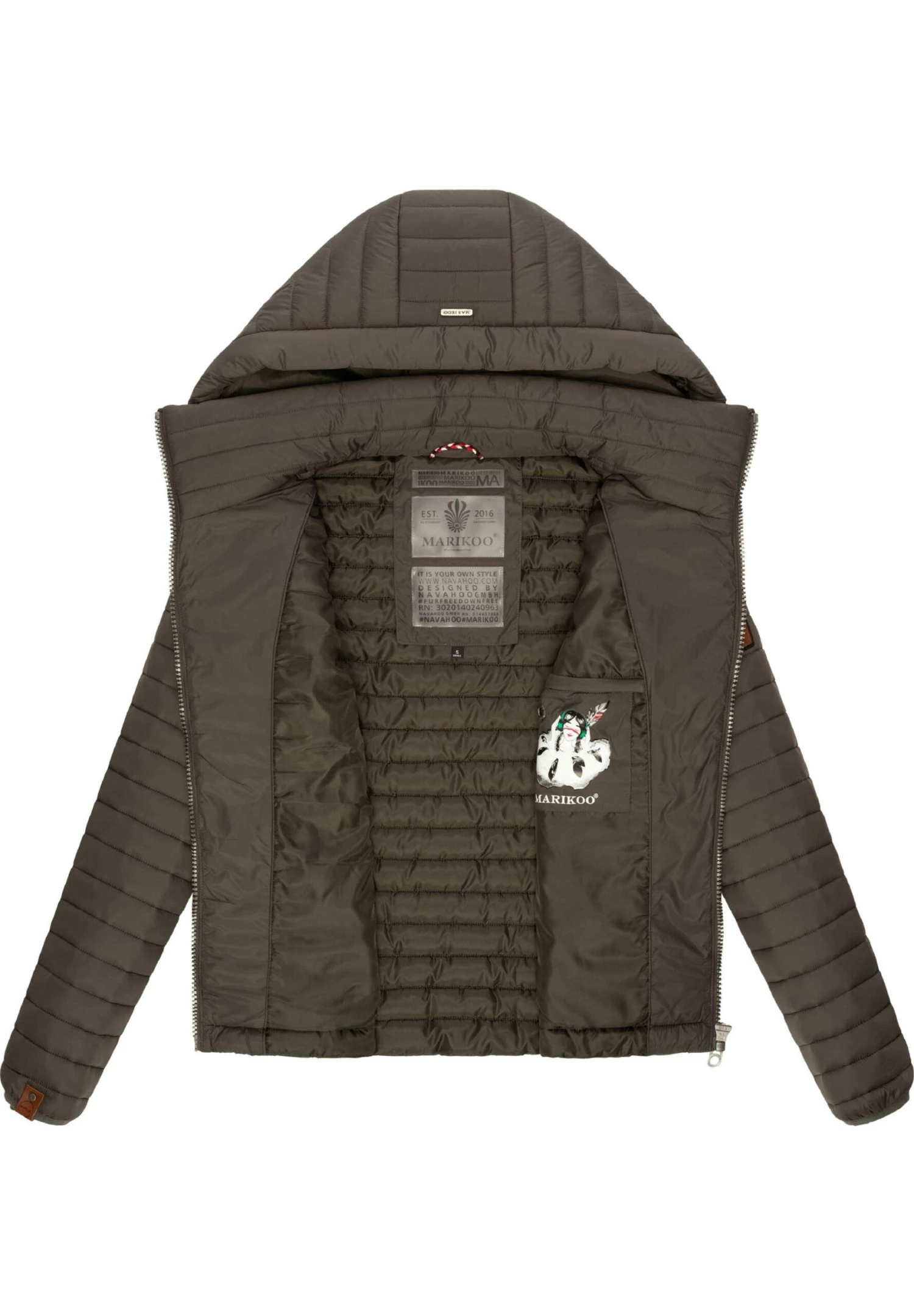 Marikoo Lowenbaby - Chaqueta De Entretiempo - Dark Grey 7 Marikoo Lowenbaby - Chaqueta De Entretiempo - Dark Grey - Imagen 7