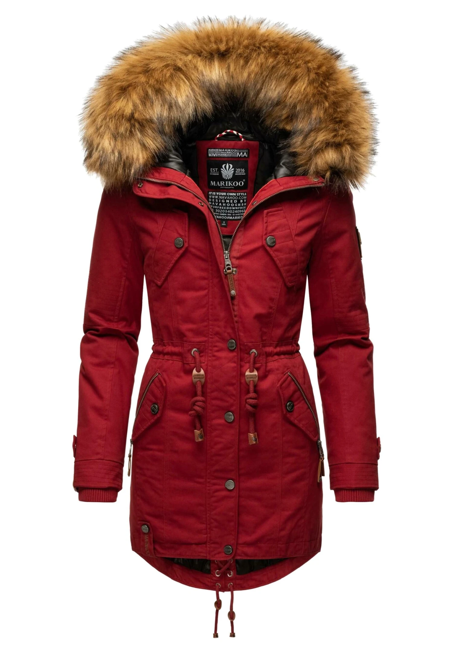 Marikoo Viva- Abrigo De Invierno - Blood Red 1 Marikoo Viva- Abrigo De Invierno - Blood Red