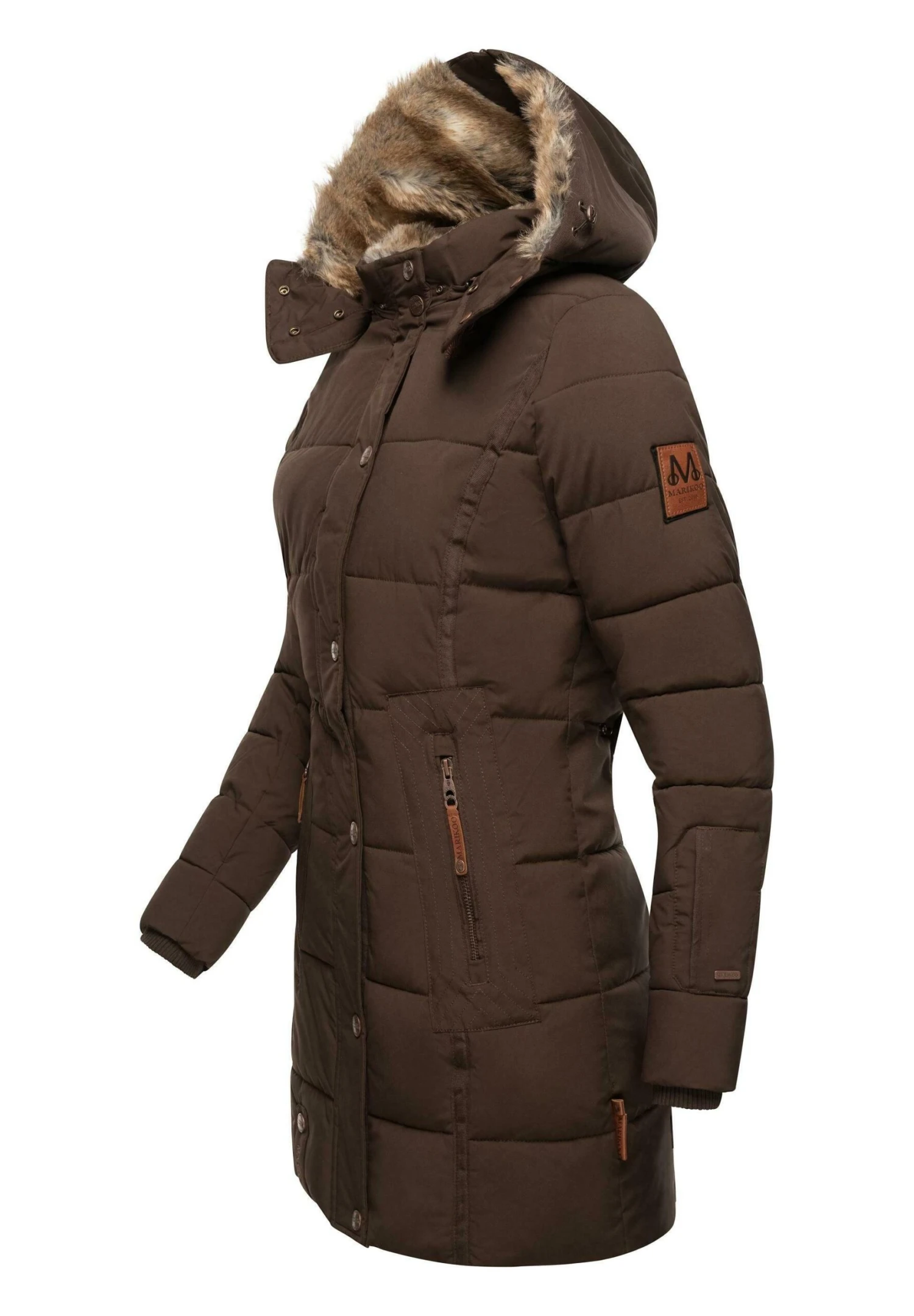 Marikoo Lieblings - Abrigo De Invierno - Dark Brown 4 Marikoo Lieblings - Abrigo De Invierno - Dark Brown - Imagen 4