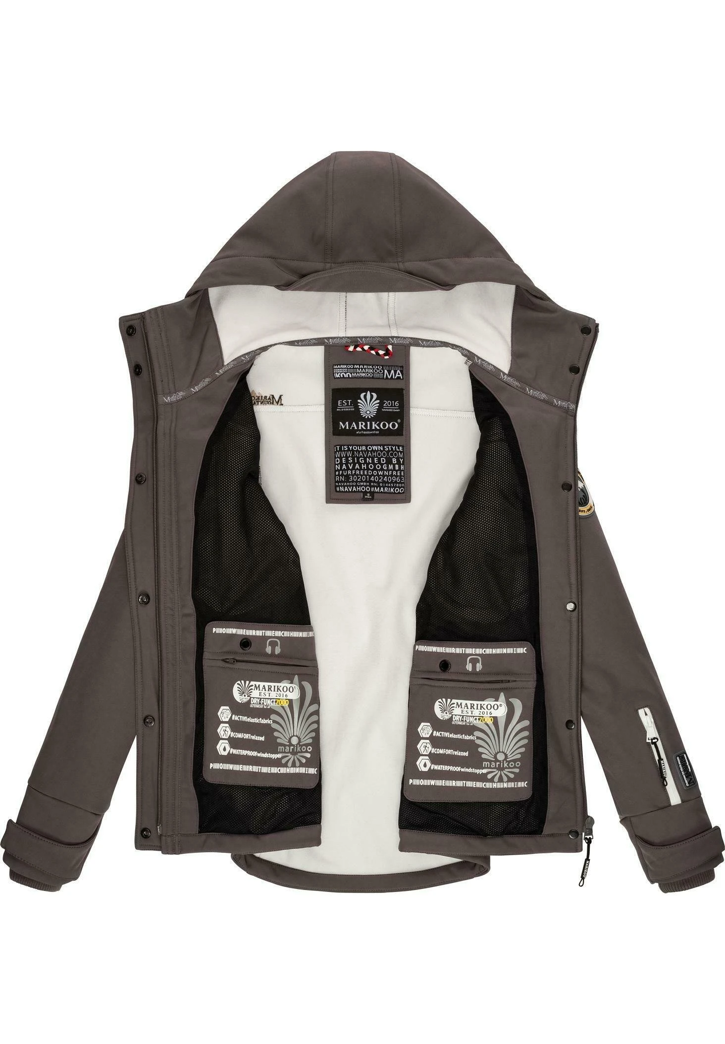 Marikoo Funktions - Chaqueta Outdoor - Grey 4 Marikoo Funktions - Chaqueta Outdoor - Grey - Imagen 4