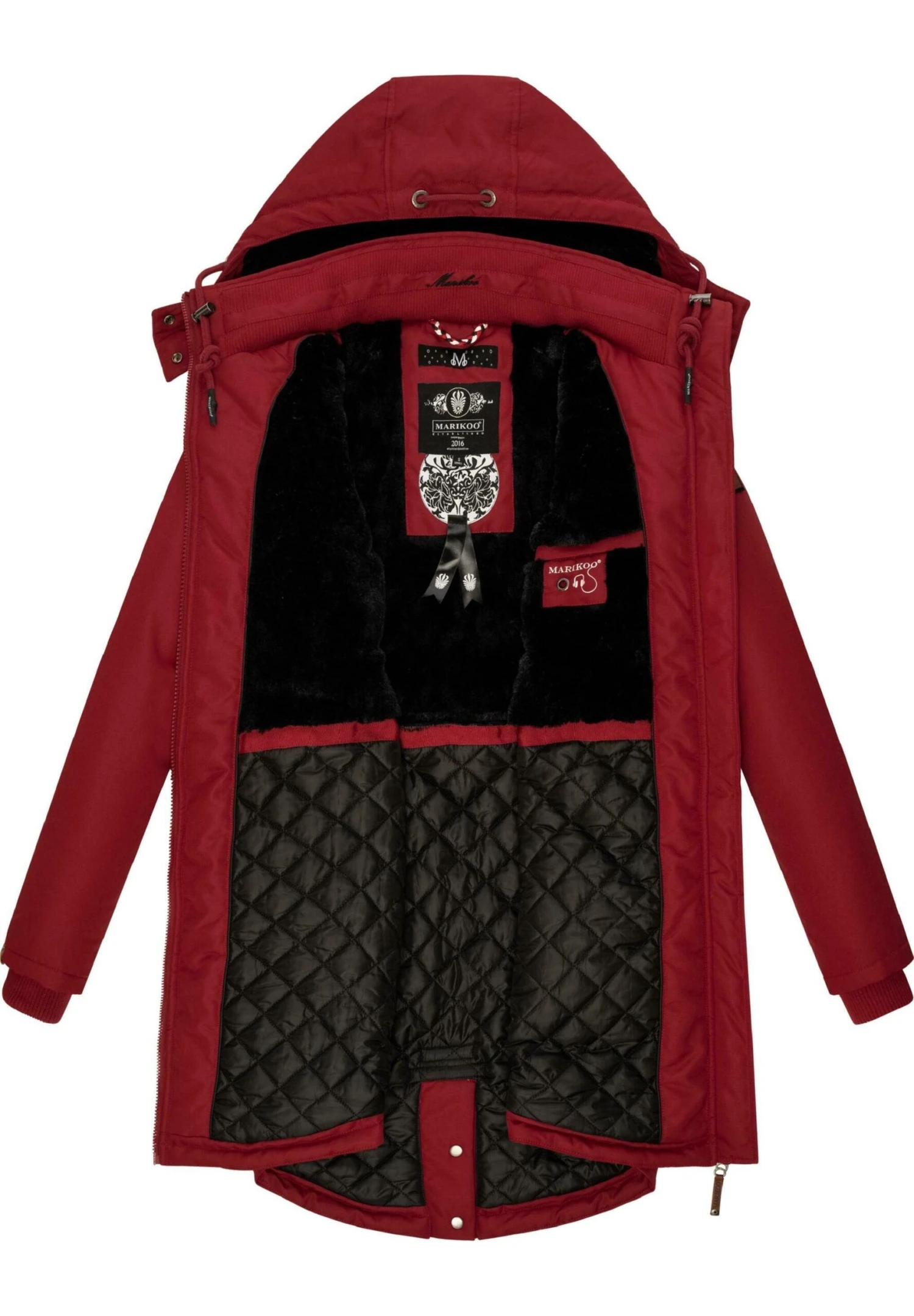 Marikoo Kamii - Abrigo De Invierno - Blood Red 3 Marikoo Kamii - Abrigo De Invierno - Blood Red - Imagen 3