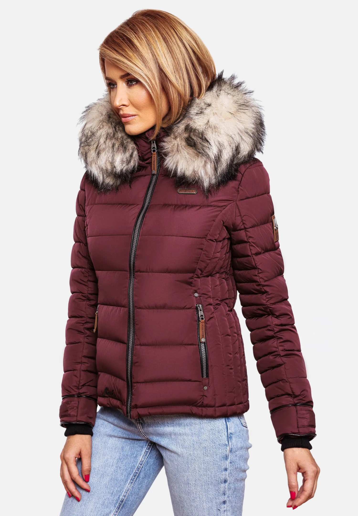 Marikoo Lerikaa - Chaqueta De Invierno - Dark Red Melange 3 Marikoo Lerikaa - Chaqueta De Invierno - Dark Red Melange - Imagen 3
