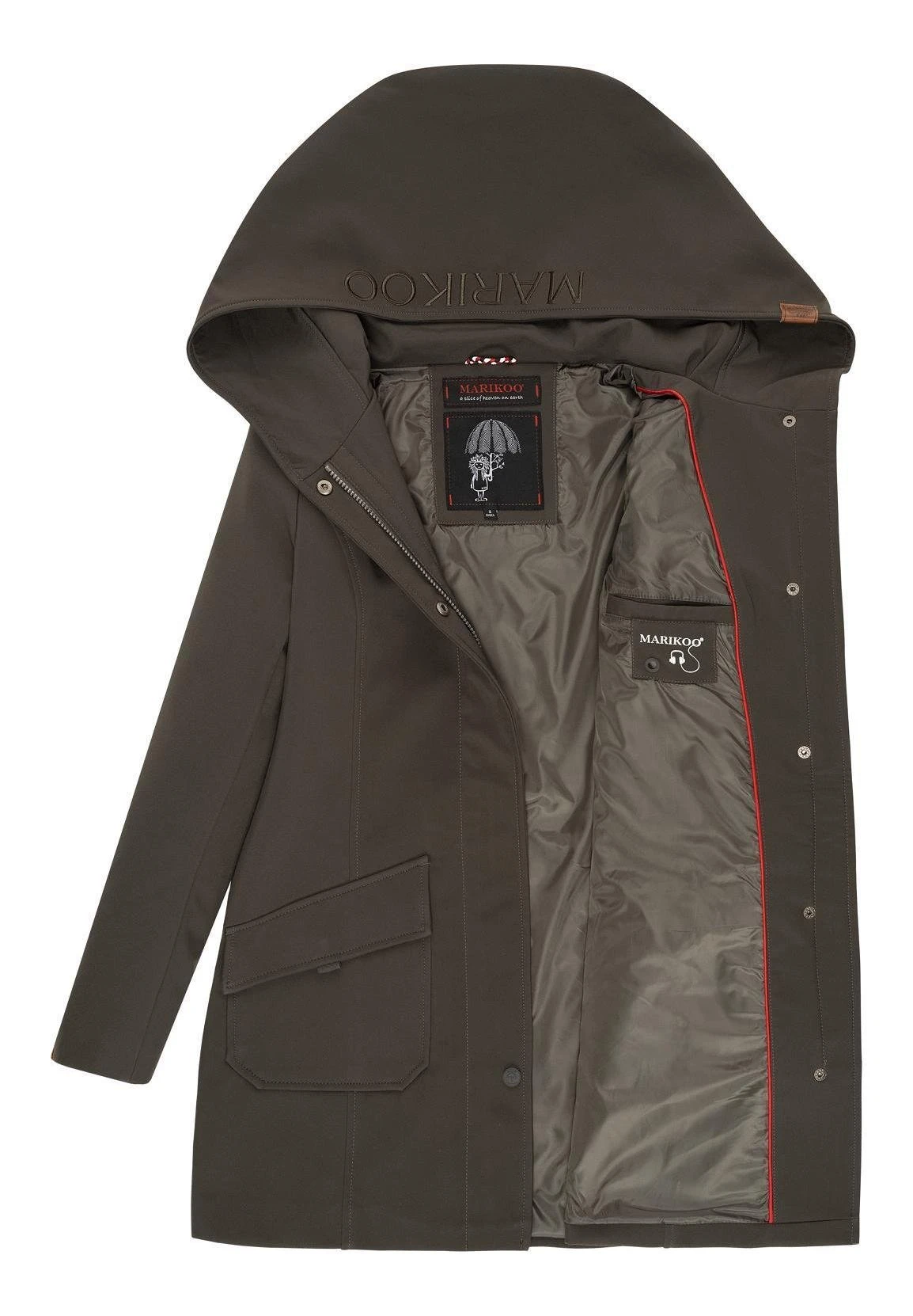 Marikoo Mayleen - Parka - Dark Grey 3 Marikoo Mayleen - Parka - Dark Grey - Imagen 3