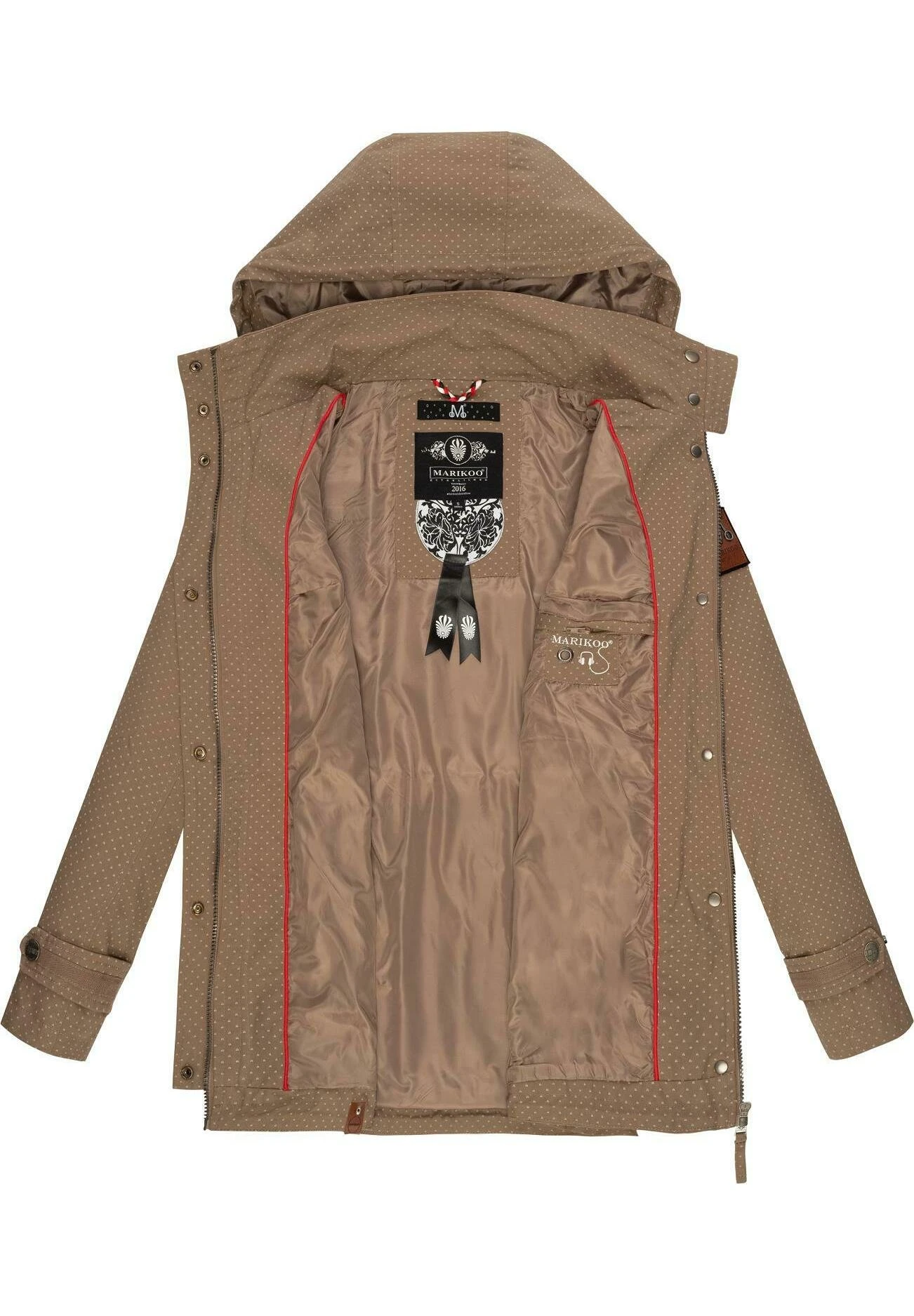 Marikoo Nyokoo - Parka - Taupe Dots 5 Marikoo Nyokoo - Parka - Taupe Dots - Imagen 5