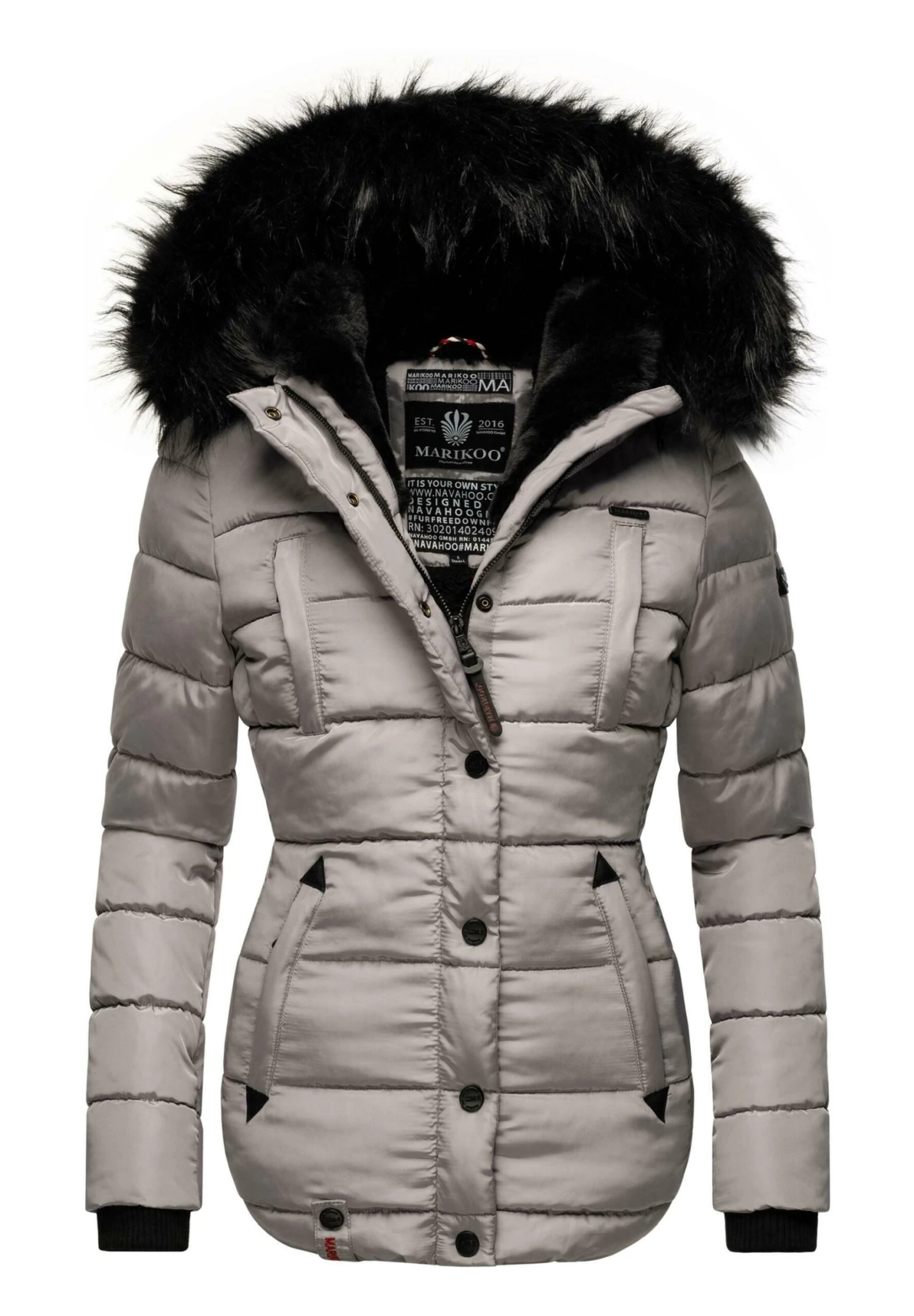 Marikoo Lotusblüte - Chaqueta De Invierno - Zinc Grey 1 Marikoo Lotusblüte - Chaqueta De Invierno - Zinc Grey