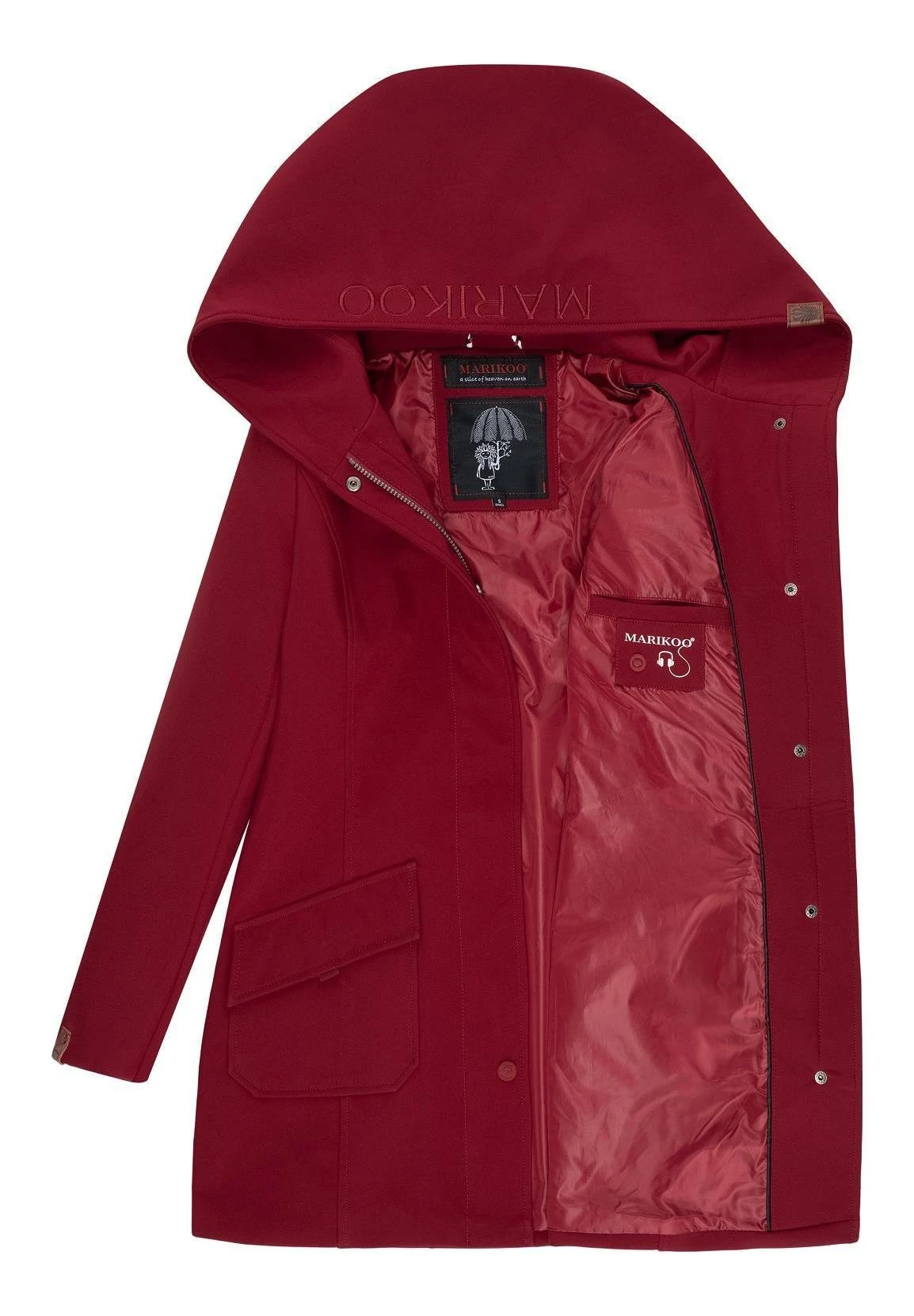 Marikoo Mayleen - Impermeable - Bordeaux 7 Marikoo Mayleen - Impermeable - Bordeaux - Imagen 7