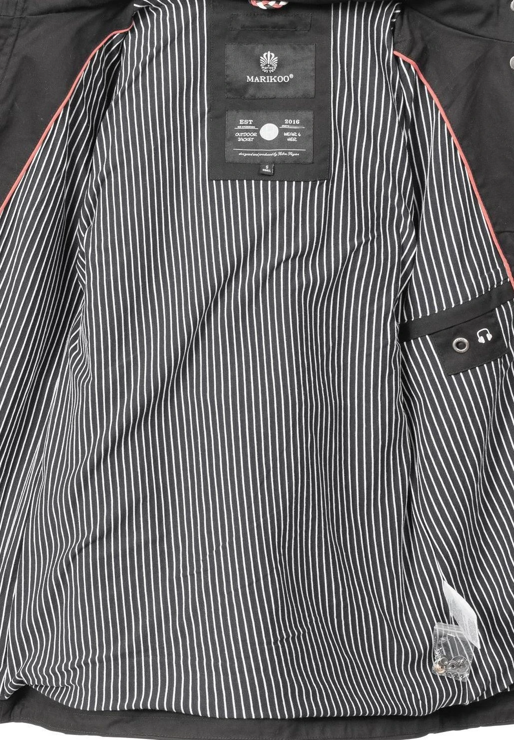 Marikoo Nyokoo - Parka - Black 4 Marikoo Nyokoo - Parka - Black - Imagen 4