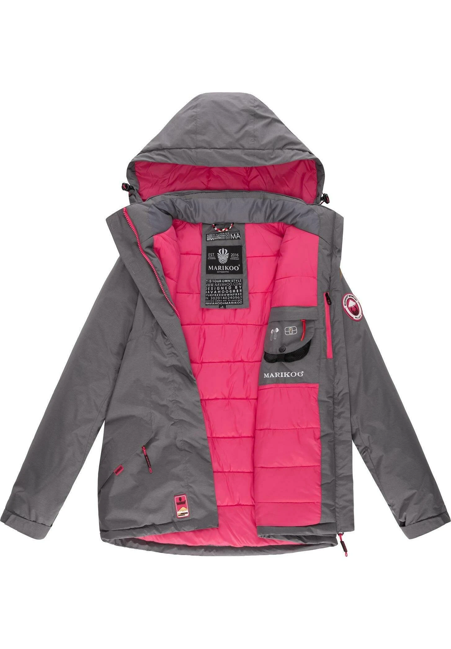 Marikoo Chaqueta De Invierno - Grey 4 Marikoo Chaqueta De Invierno - Grey - Imagen 4