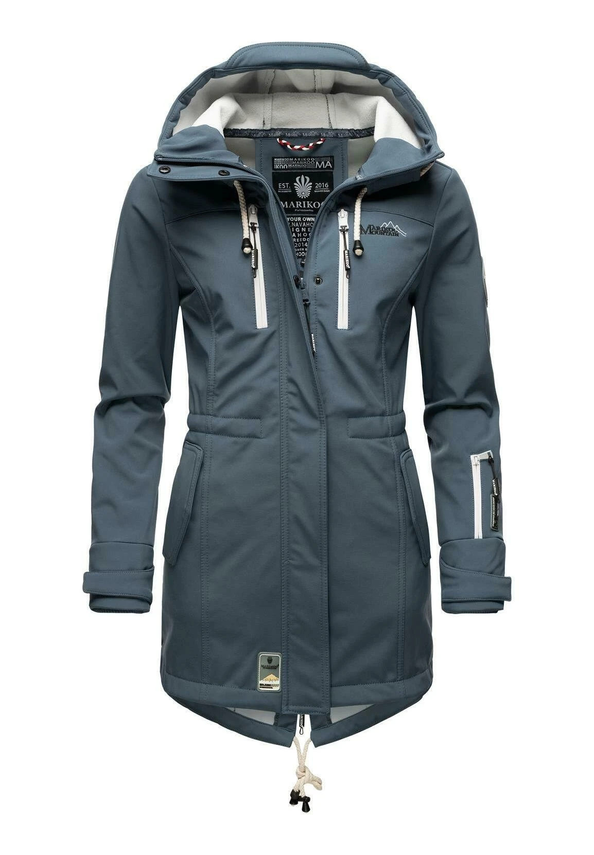 Marikoo Zimtzicke - Parka - Dusty Blue 1 Marikoo Zimtzicke - Parka - Dusty Blue