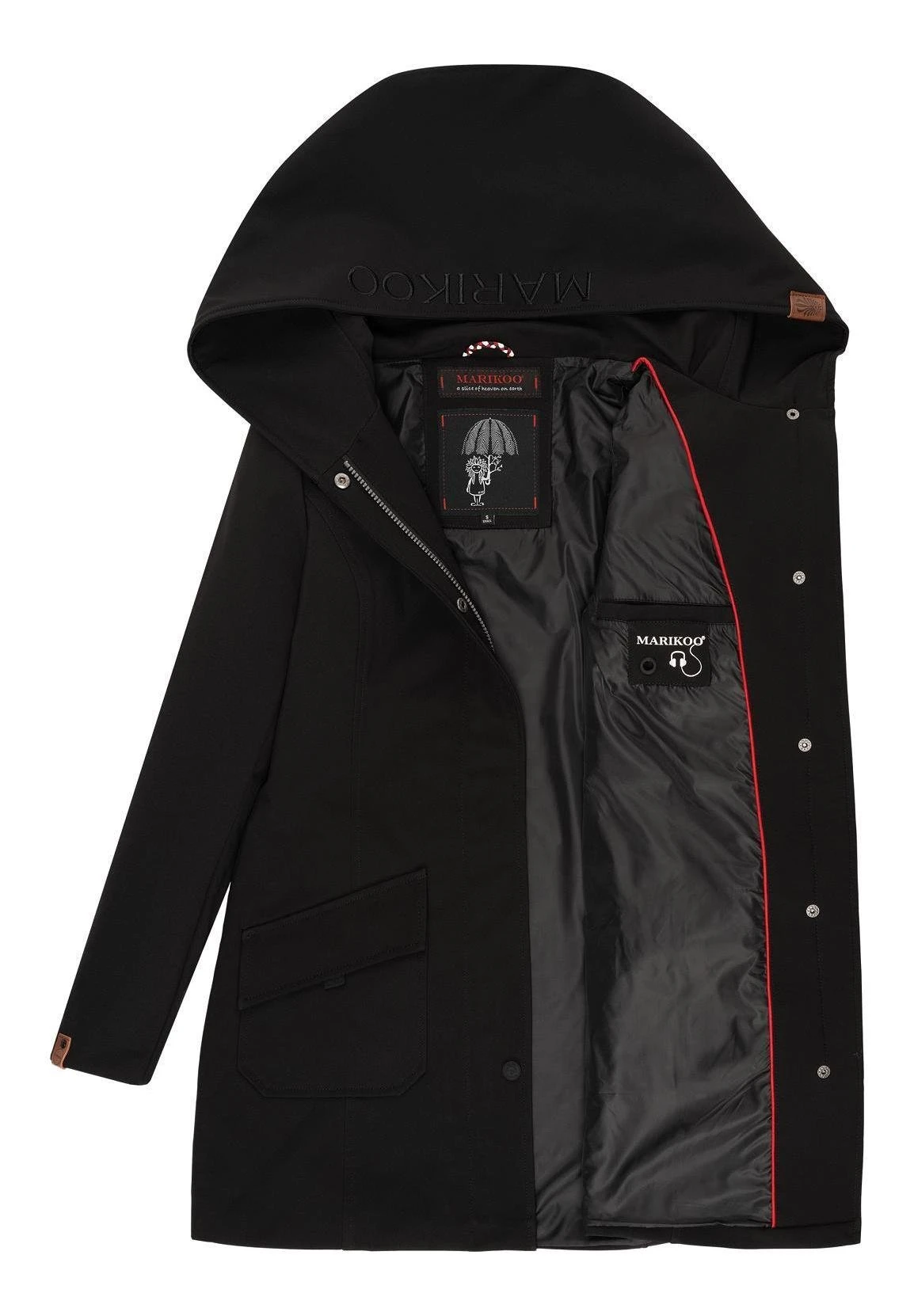 Marikoo Mayleen - Impermeable - Black 3 Marikoo Mayleen - Impermeable - Black - Imagen 3