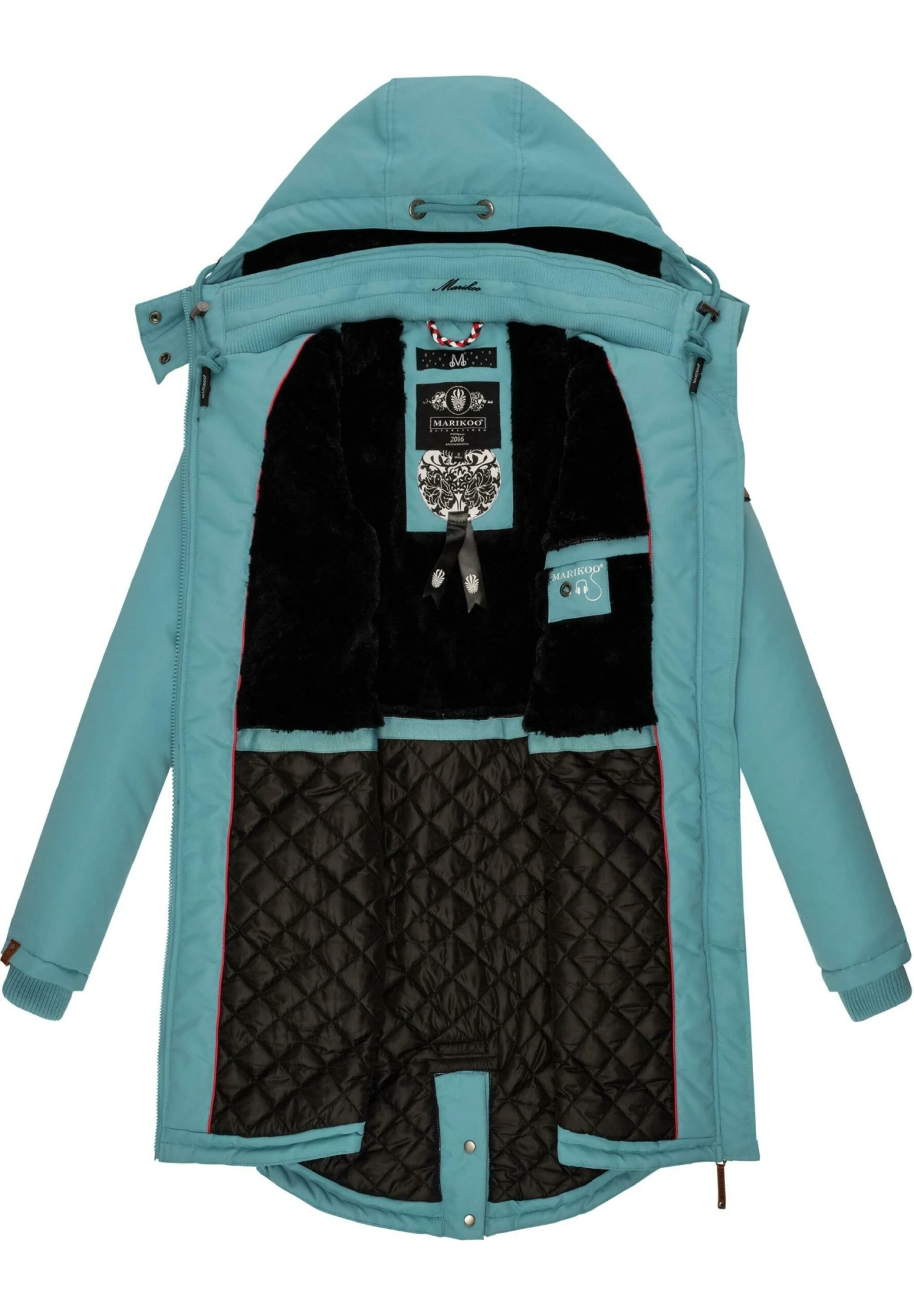 Marikoo Kamii - Abrigo De Invierno - Misty Blue 3 Marikoo Kamii - Abrigo De Invierno - Misty Blue - Imagen 3