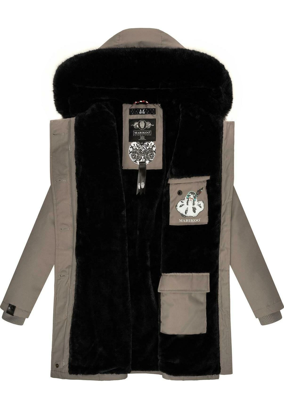 Marikoo Karambaa - Abrigo De Invierno - Grey 2 Marikoo Karambaa - Abrigo De Invierno - Grey - Imagen 2