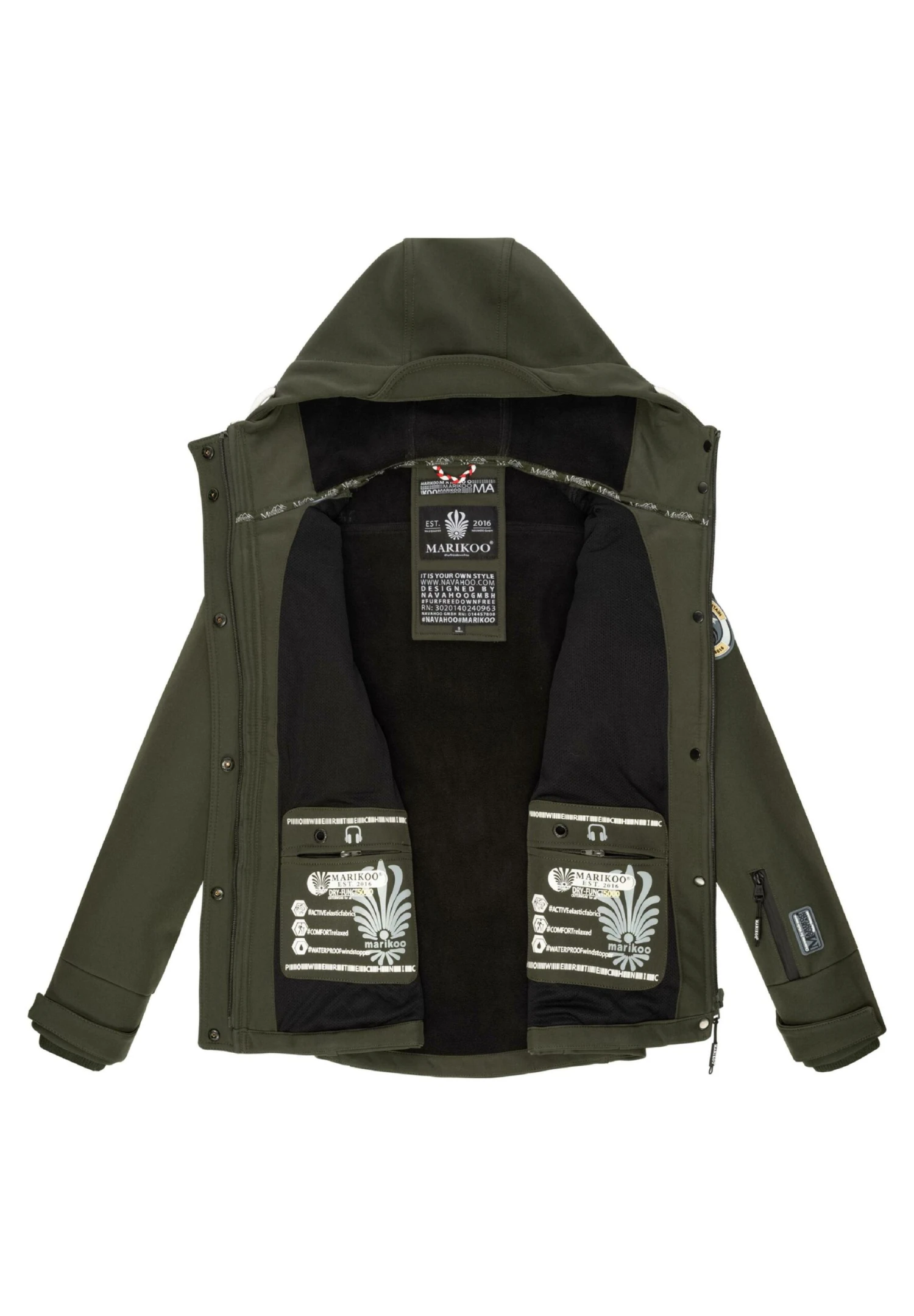 Marikoo Funktions - Chaqueta Outdoor - Olive 8 Marikoo Funktions - Chaqueta Outdoor - Olive - Imagen 8