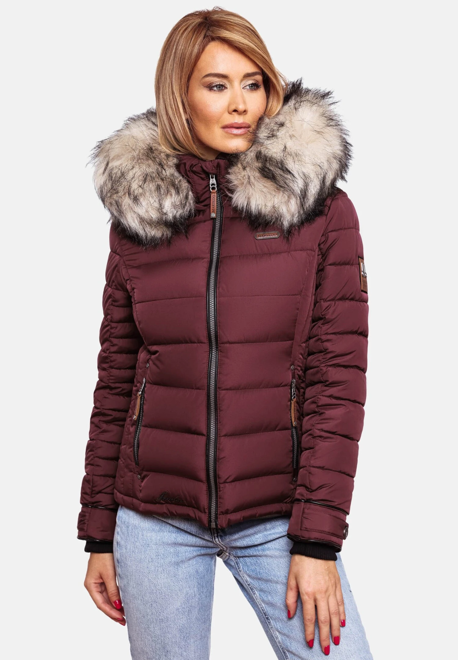 Marikoo Lerikaa - Chaqueta De Invierno - Dark Red Melange 1 Marikoo Lerikaa - Chaqueta De Invierno - Dark Red Melange