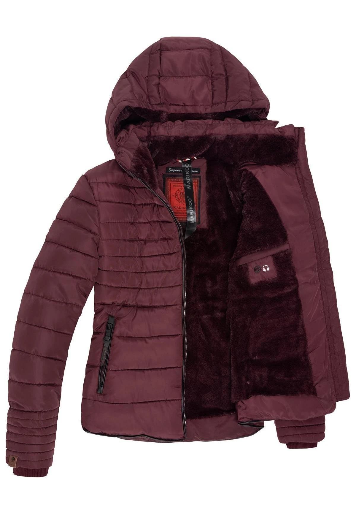 Marikoo Amber - Chaqueta De Invierno - Dark Red 4 Marikoo Amber - Chaqueta De Invierno - Dark Red - Imagen 4