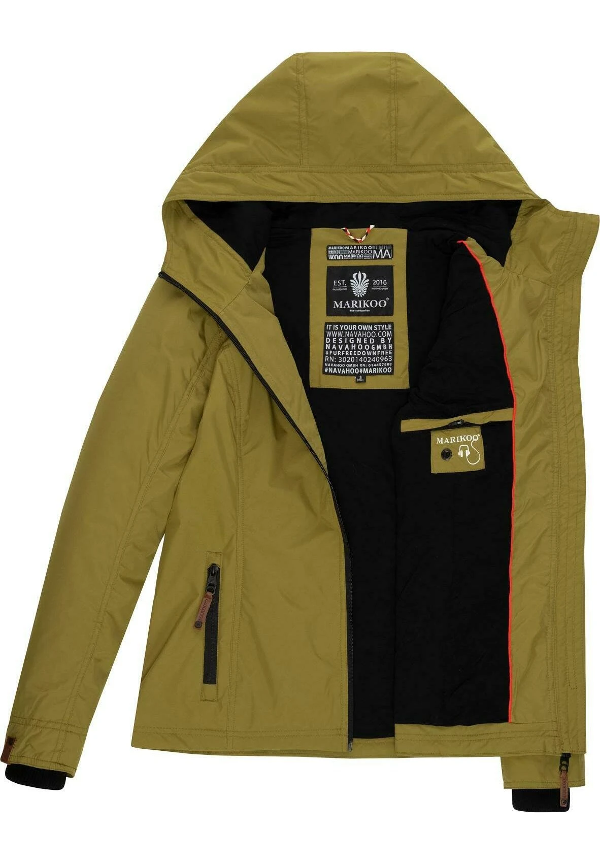 Marikoo Brombeere - Chaqueta Outdoor - Moss Green 4 Marikoo Brombeere - Chaqueta Outdoor - Moss Green - Imagen 4