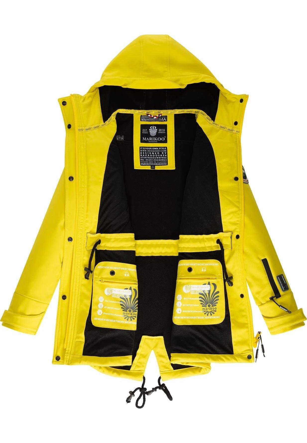 Marikoo Zimtzicke - Parka - Dark Yellow 4 Marikoo Zimtzicke - Parka - Dark Yellow - Imagen 4