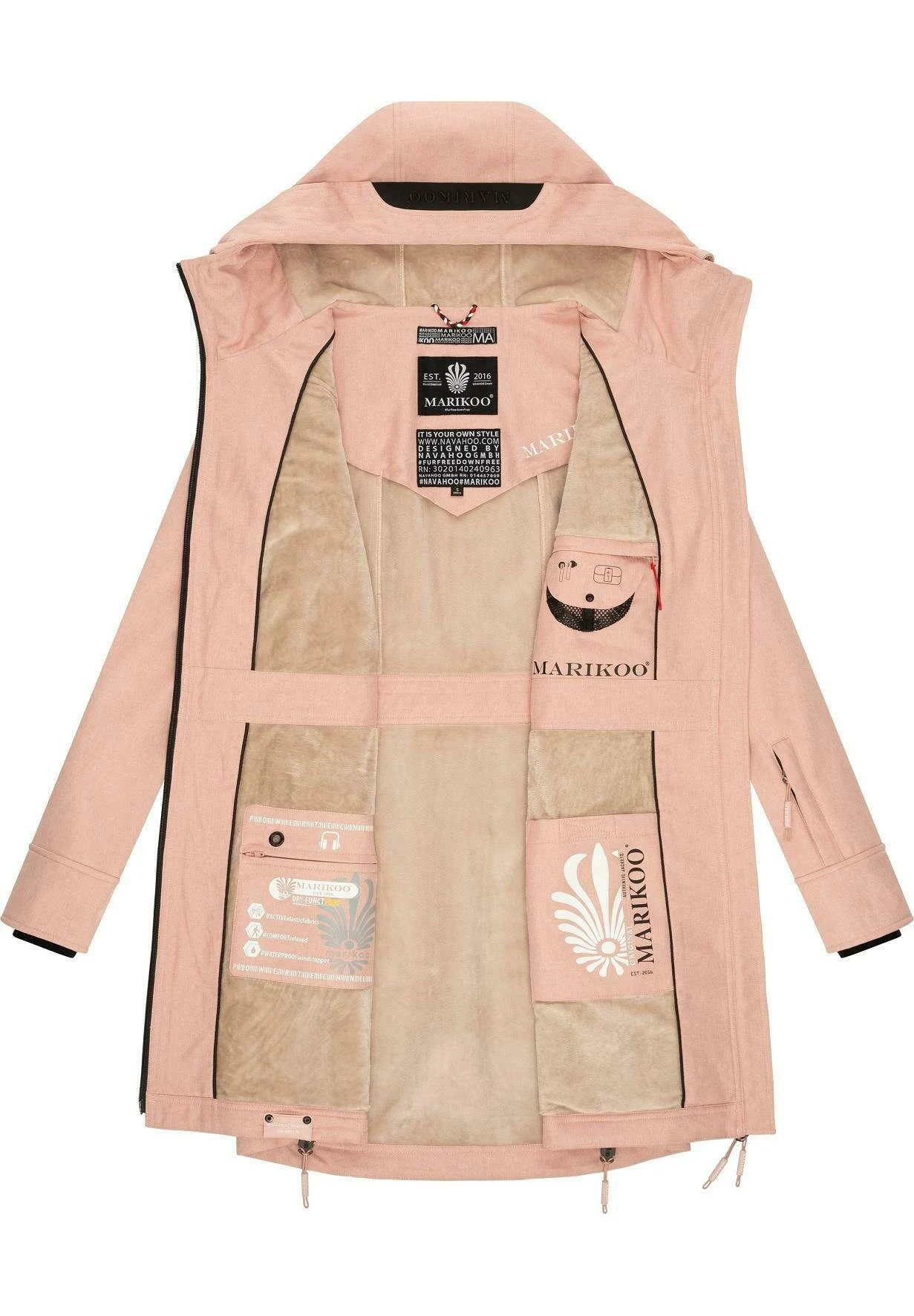 Marikoo Racquelle - Parka - Rose Melange 4 Marikoo Racquelle - Parka - Rose Melange - Imagen 4