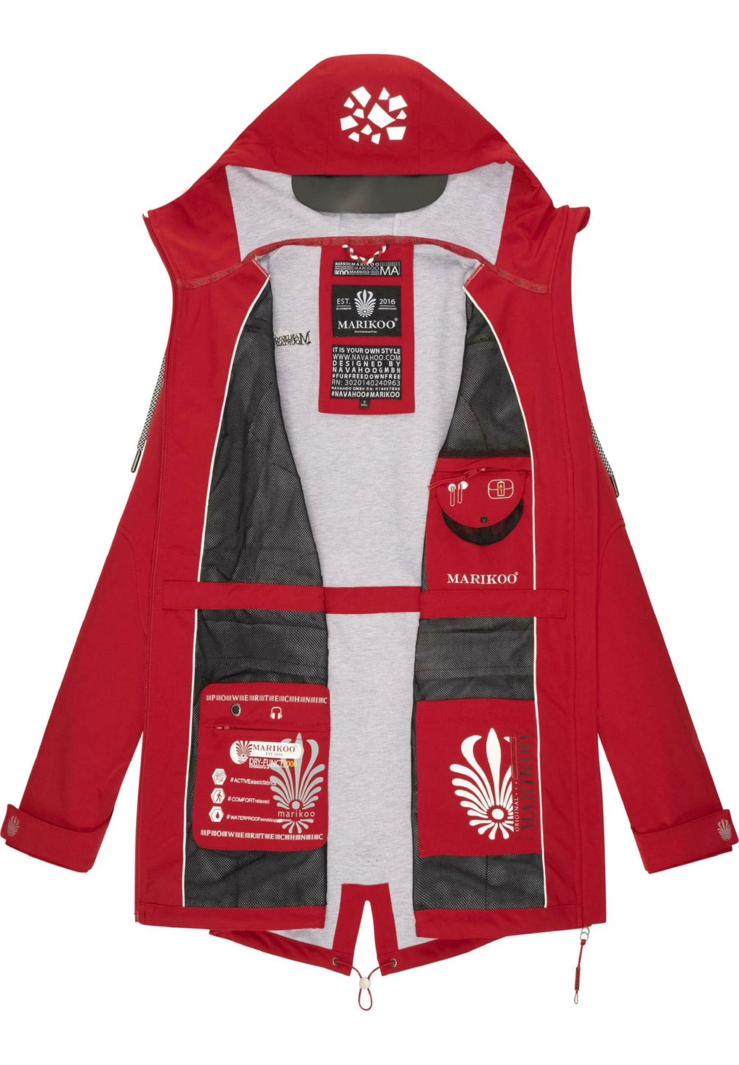 Marikoo Ulissaa - Impermeable - Light Red 5 Marikoo Ulissaa - Impermeable - Light Red - Imagen 5