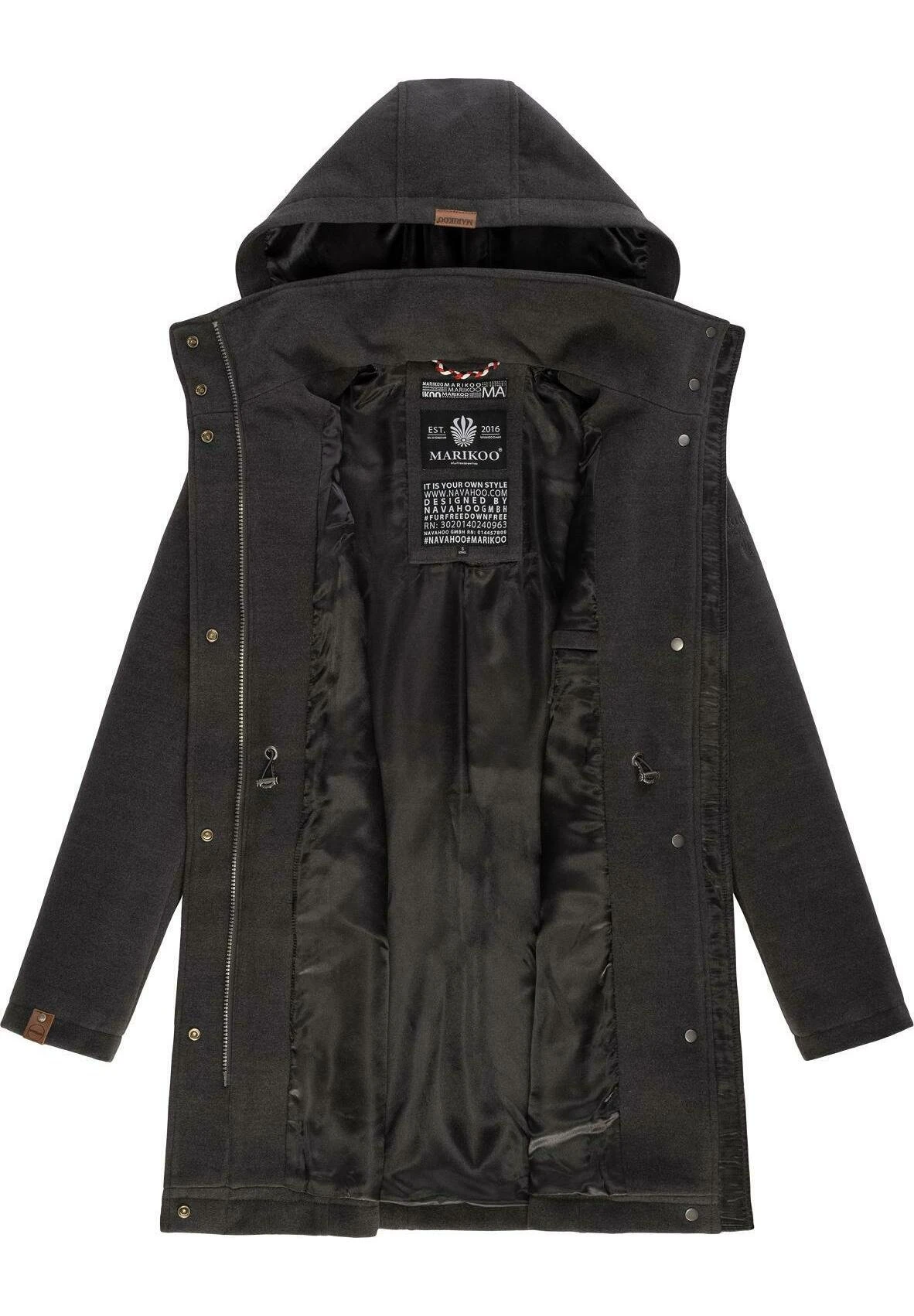 Marikoo Leilaniaa - Abrigo De Invierno - Dark Grey 4 Marikoo Leilaniaa - Abrigo De Invierno - Dark Grey - Imagen 4