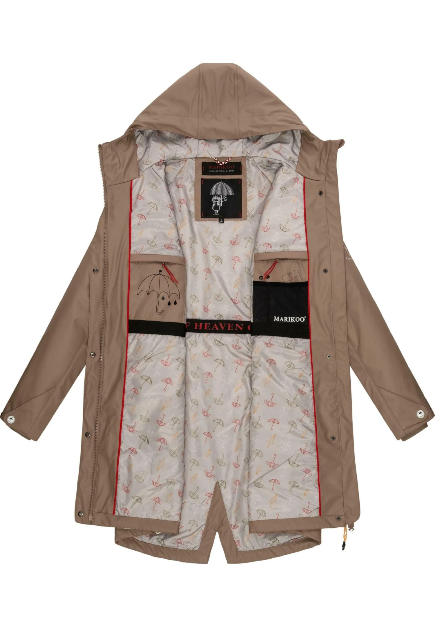 Marikoo Dancing Umbrella - Impermeable - Taupe 3 Marikoo Dancing Umbrella - Impermeable - Taupe - Imagen 3