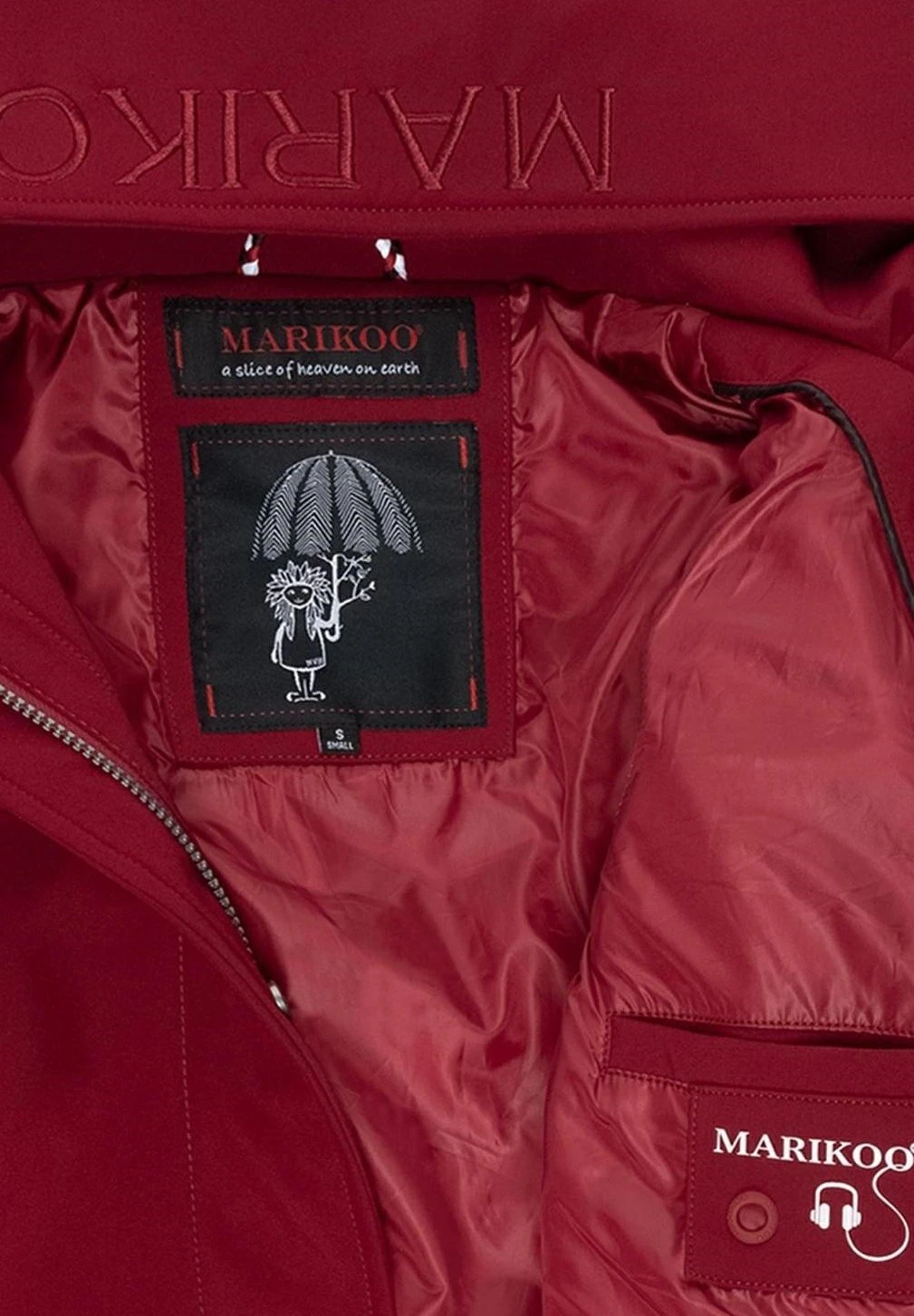 Marikoo Mayleen - Impermeable - Bordeaux 6 Marikoo Mayleen - Impermeable - Bordeaux - Imagen 6